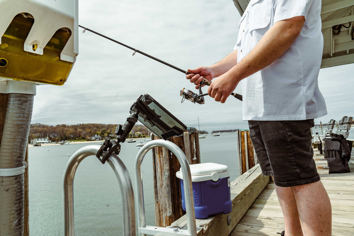 iBOLT mounting setup used in an outdoor boating environment