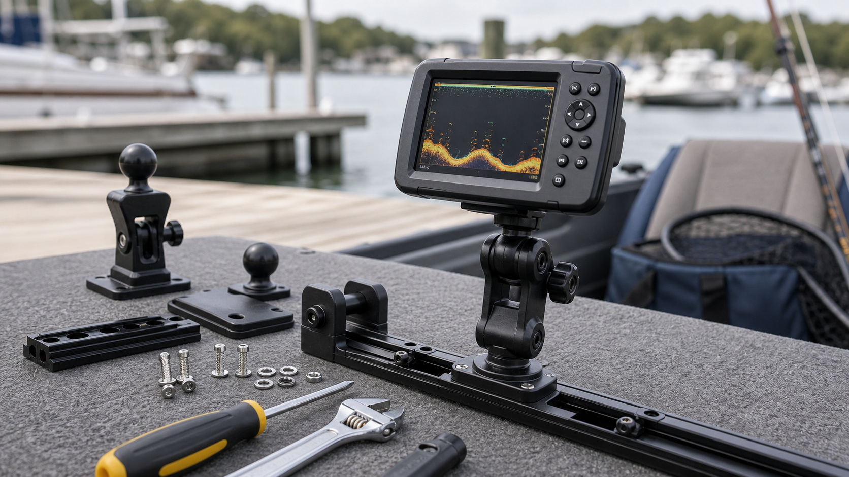 Best Value Fish Finder Mounts Without Cheap Hardware b-roll image
