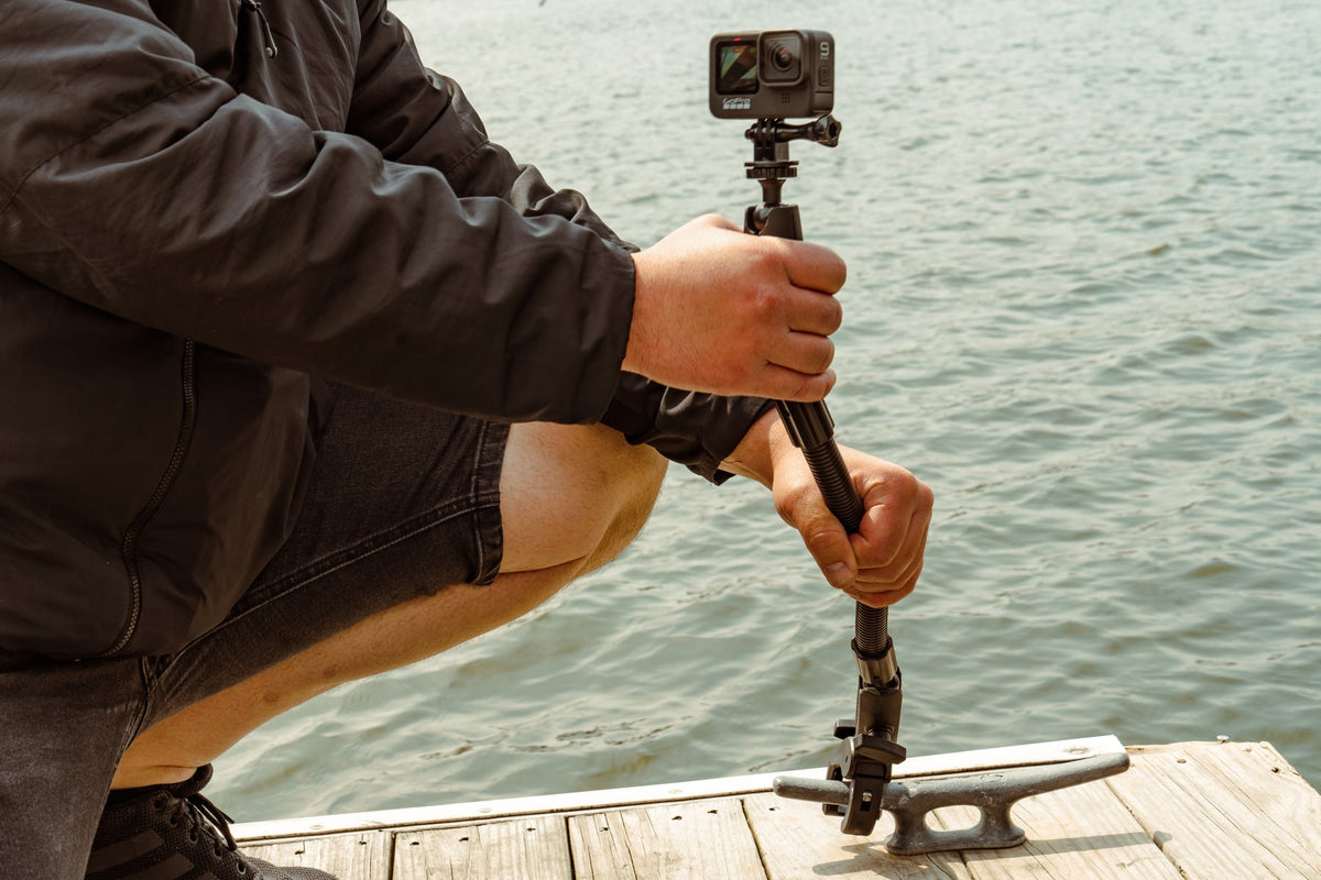 iBOLT mounting setup used in an outdoor boating environment