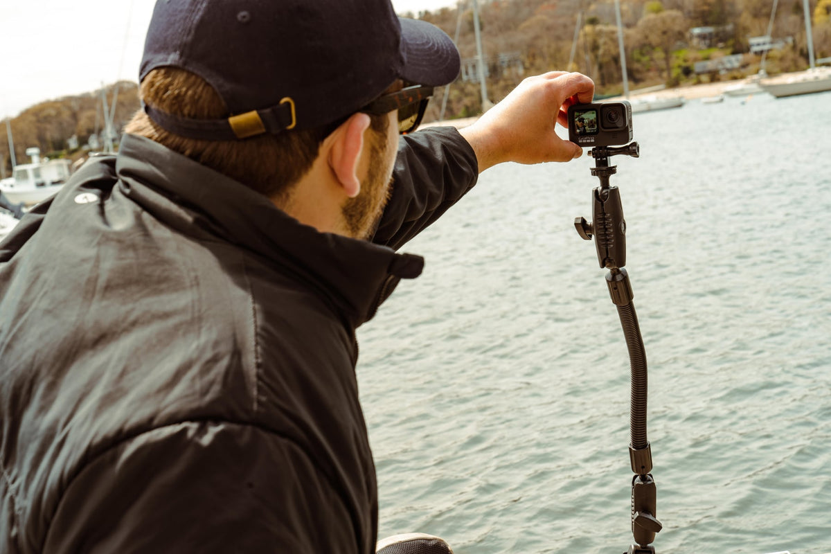 iBOLT mounting setup used in an outdoor boating environment