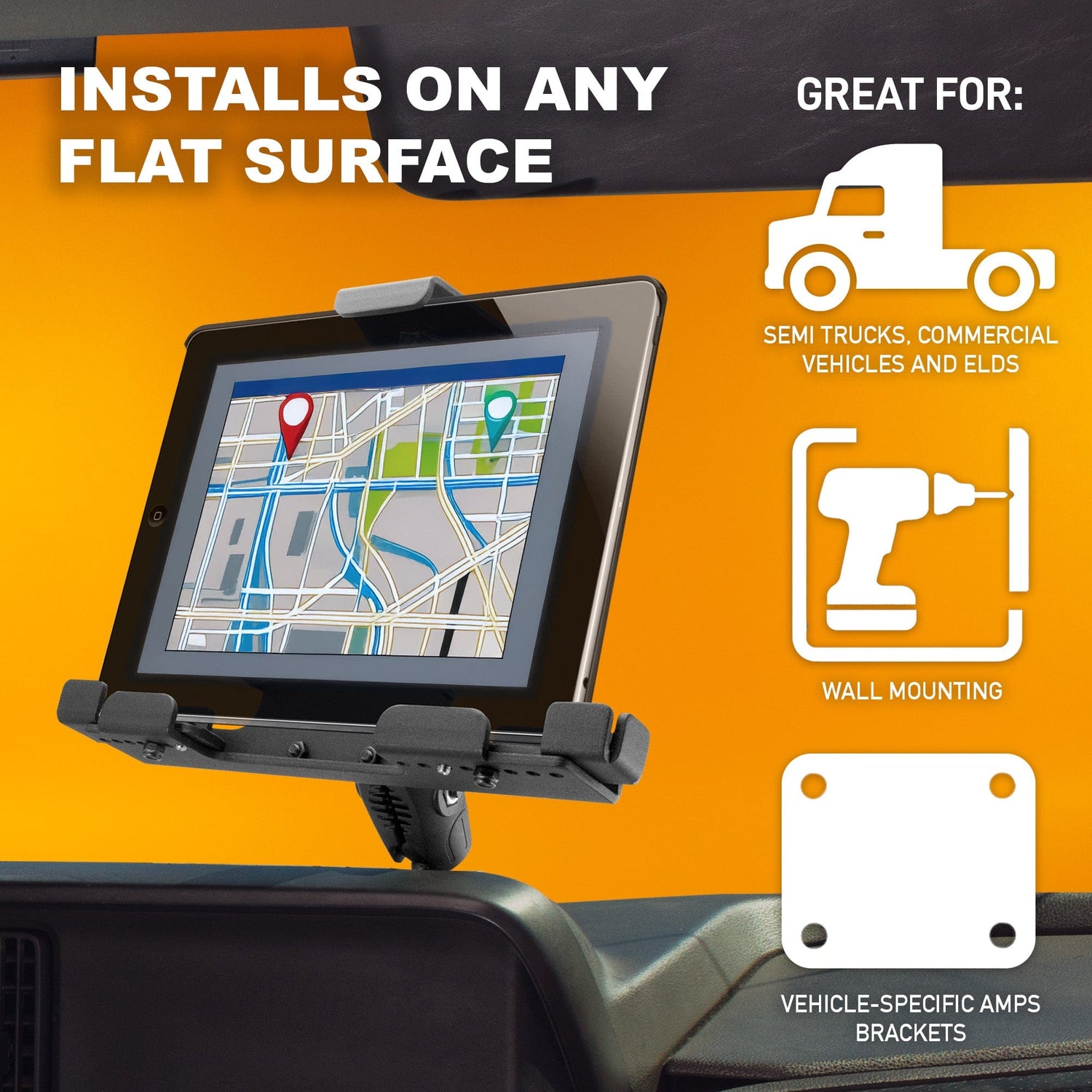 Best Drill Base Phone Mount for Construction Vehicles and Work Trucks