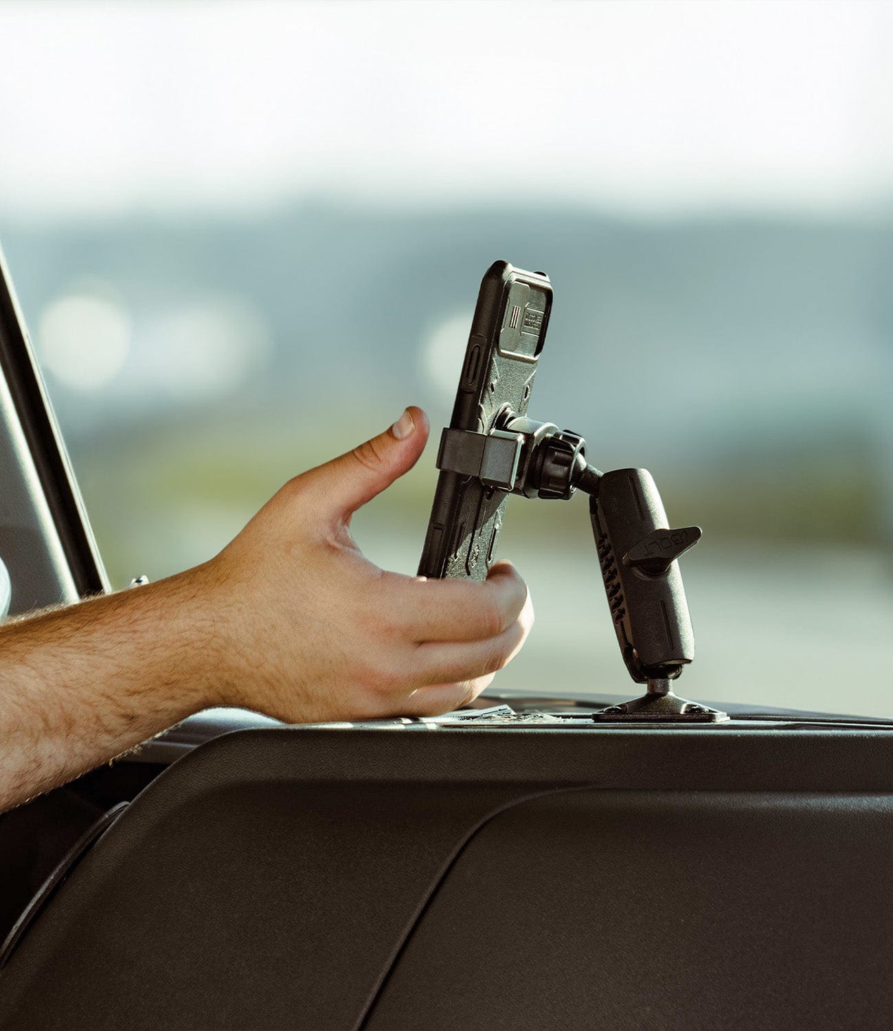 Best Drill-Base Phone Mount for Semi Trucks