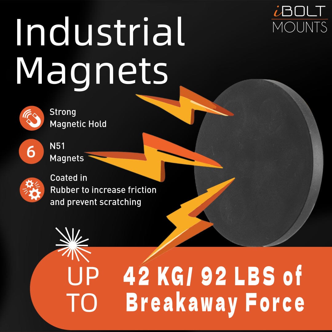 iBOLT TabDock™ MagDock- Heavy Duty Magnetic Mount for All 7”-10” Tablets- Great for fridges, Restaurants, Automotive, Workout Equipment
