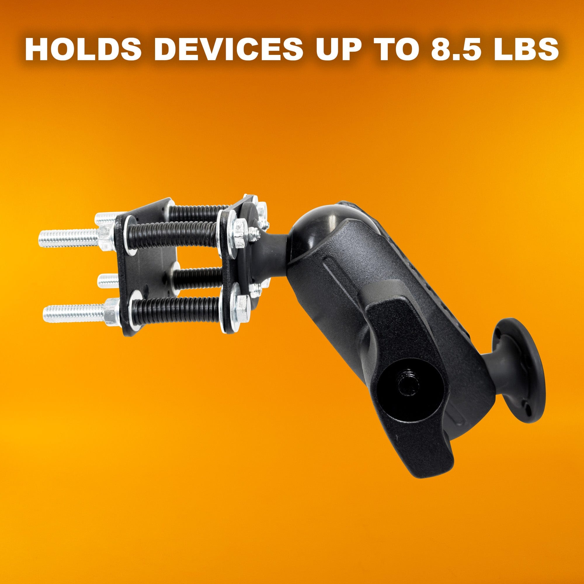 iBOLT AMPS Forklift Pillar Mount with 57mm (2.25-inch) Ball Joint and 5.25" Metal Arm