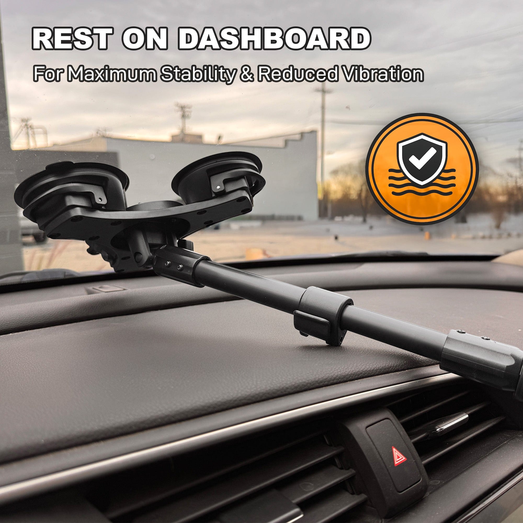 iBOLT 22mm ExtendiBOLT Triple Suction Cup Mount