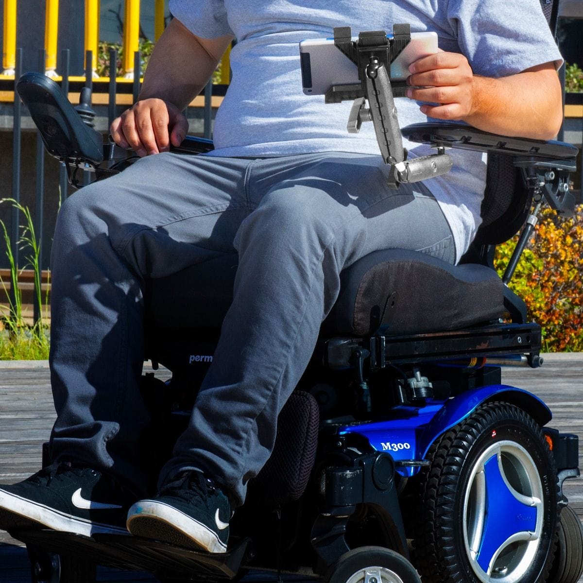 iBOLT Mounts iBOLT AccessiBOLT ArmTrack- for Wheelchairs, Rehab Chairs, and Mobility Devices with a Track System