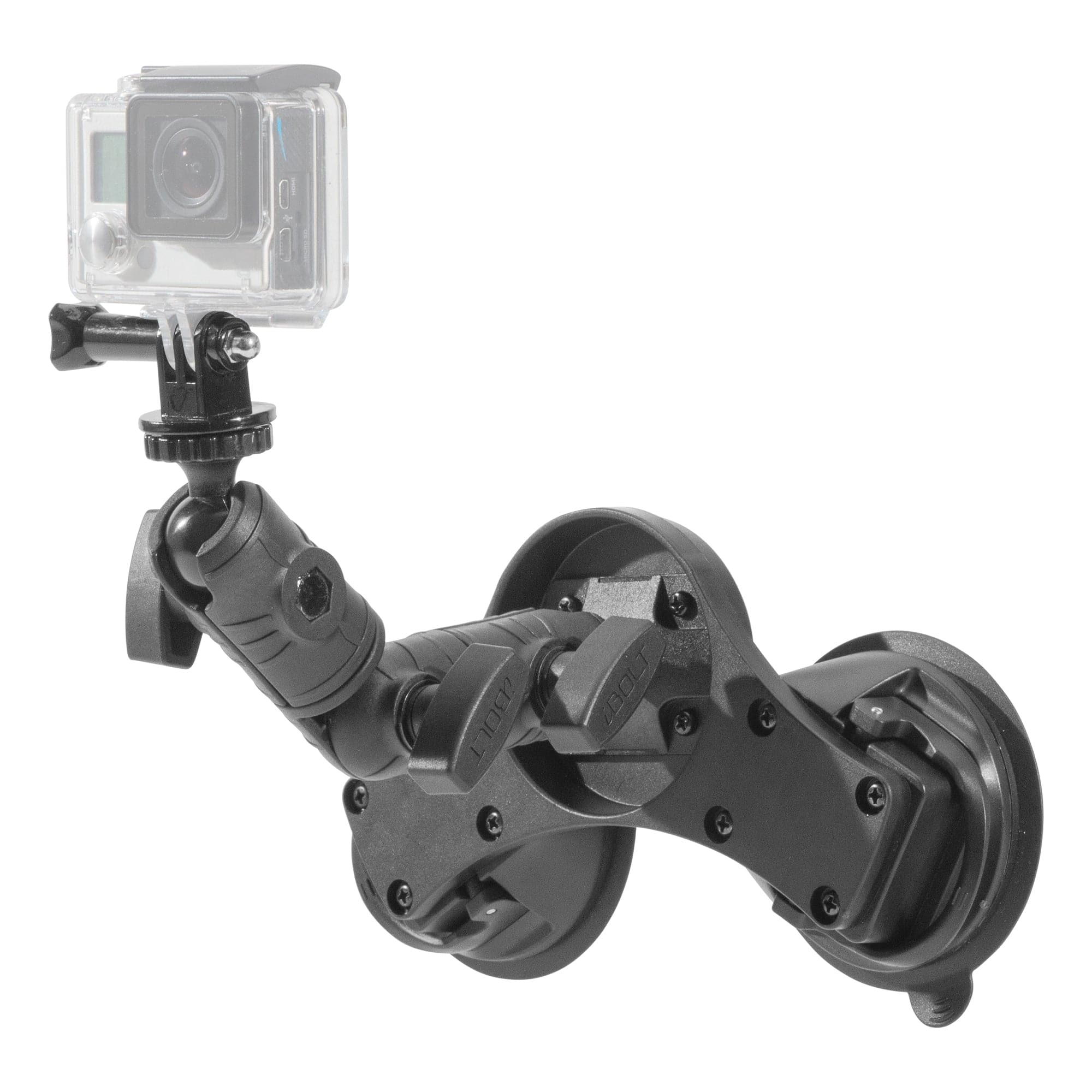 iBOLT Mounts iBOLT Action Camera IncrediBOLT 360 Heavy Duty Dual/Double Suction Cup Mount