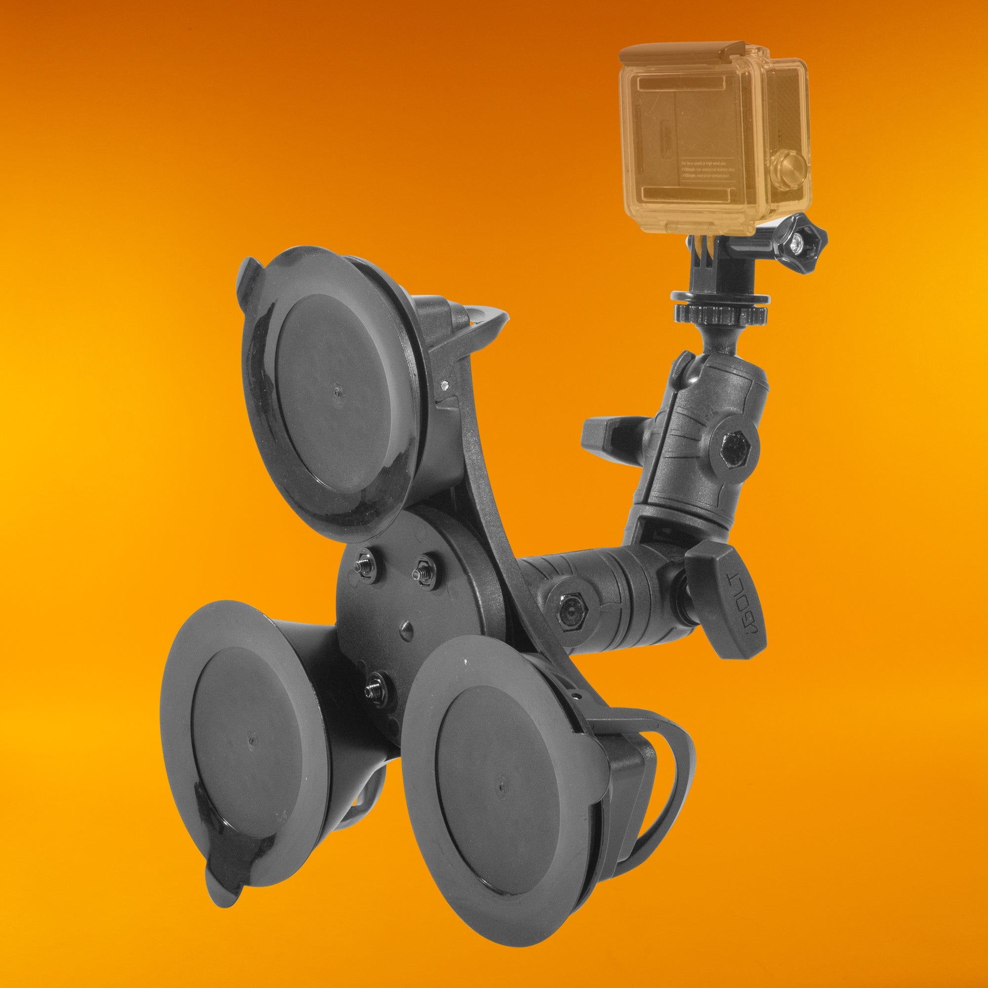iBOLT Mounts iBOLT Action Camera IncrediBOLT 360 Heavy Duty Triple Suction Cup Mount