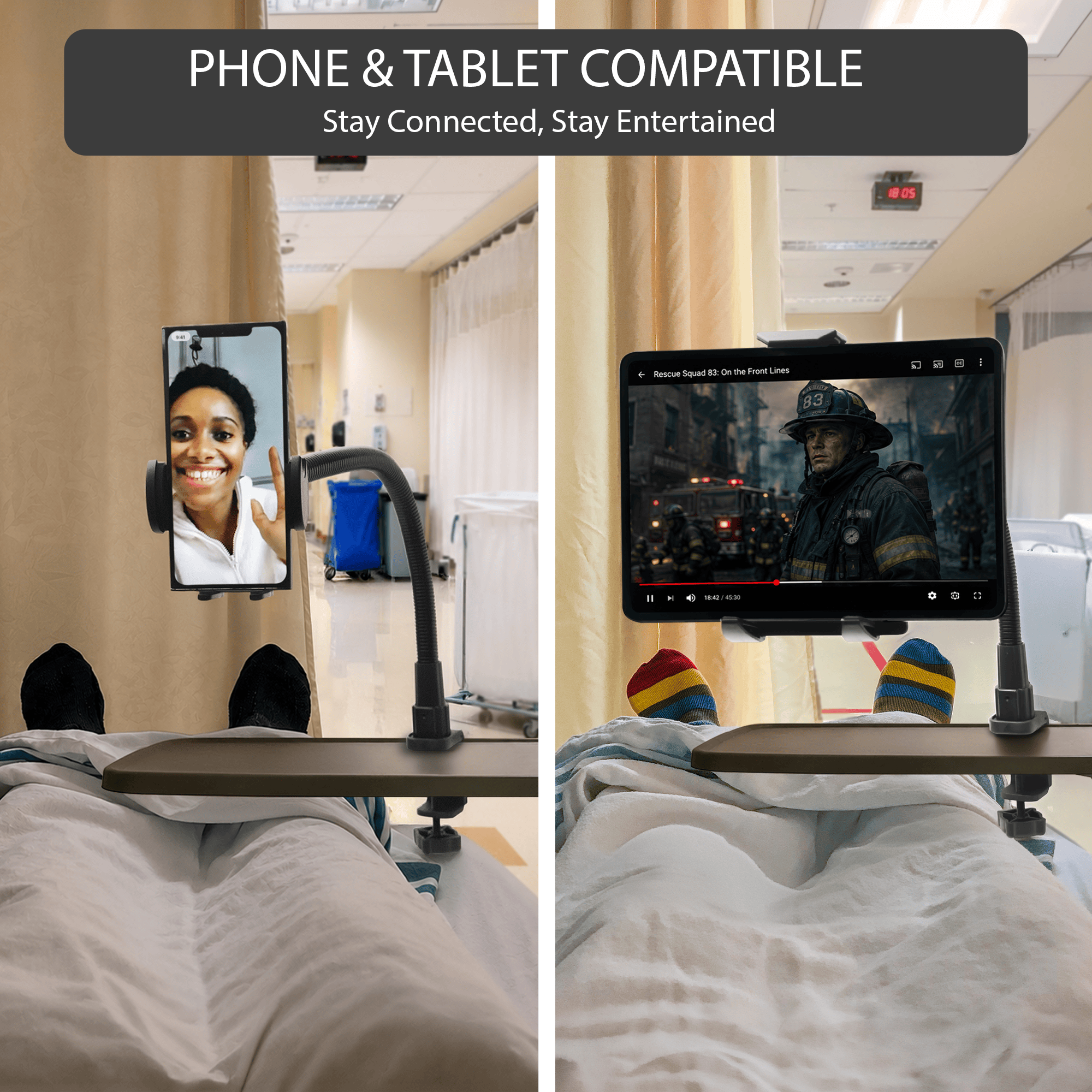 iBOLT Mounts iBOLT ComfortiBOLT Bedside Mount Kit – Tablet & Phone Holder