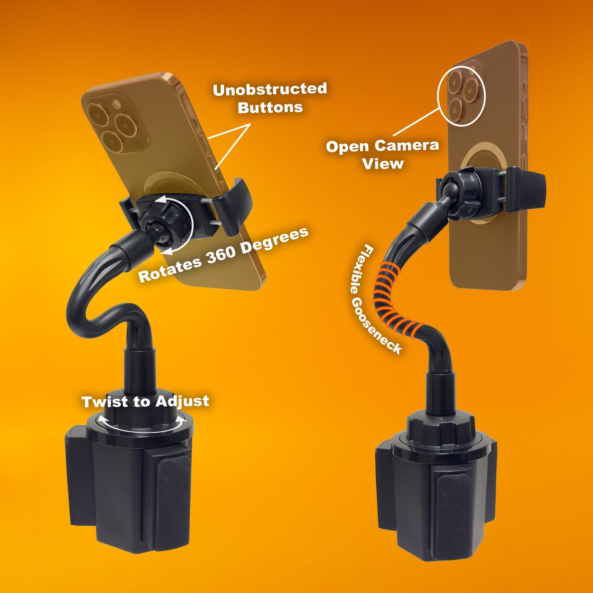 iBOLT Mounts iBOLT miniProXL FlexiBOLT Phone Cup Holder Mount