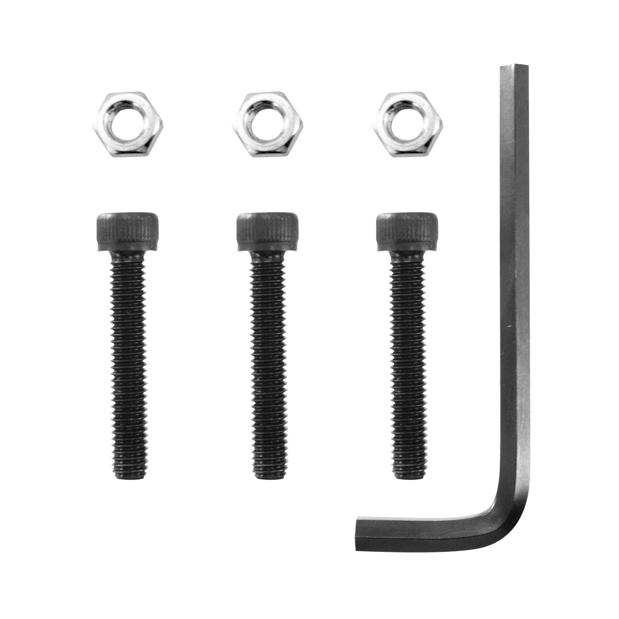 iBOLT Mounts Security Hardware for 25mm Bizmount Set of 3 Bolts, 1 Hex Key