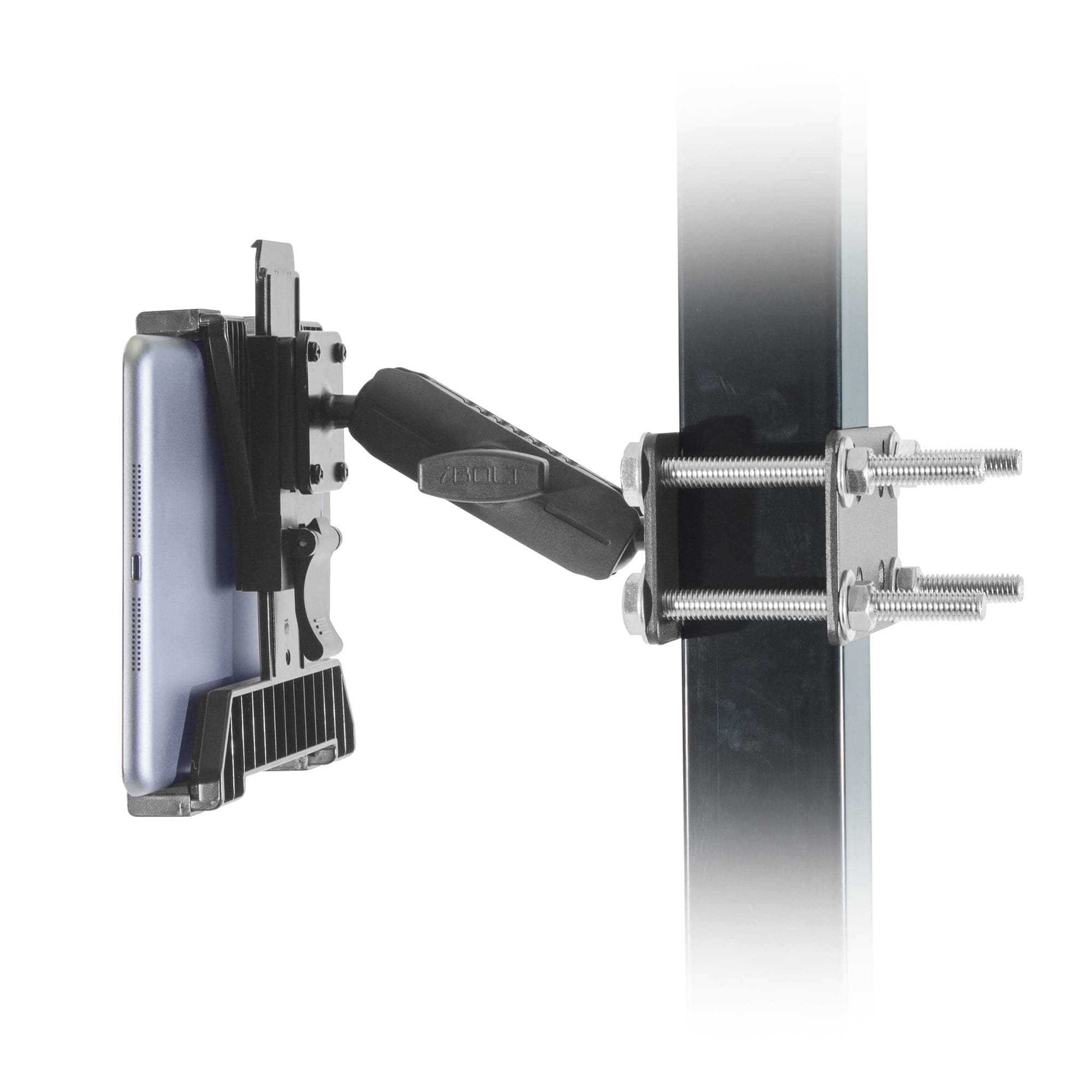 iBOLT Mounts TabDock iBOLT TabDock Bizmount Pillar Mount- Heavy Duty Forklift Tablet Mount for Warehouse Vehicles and 7-10 inch Tablets