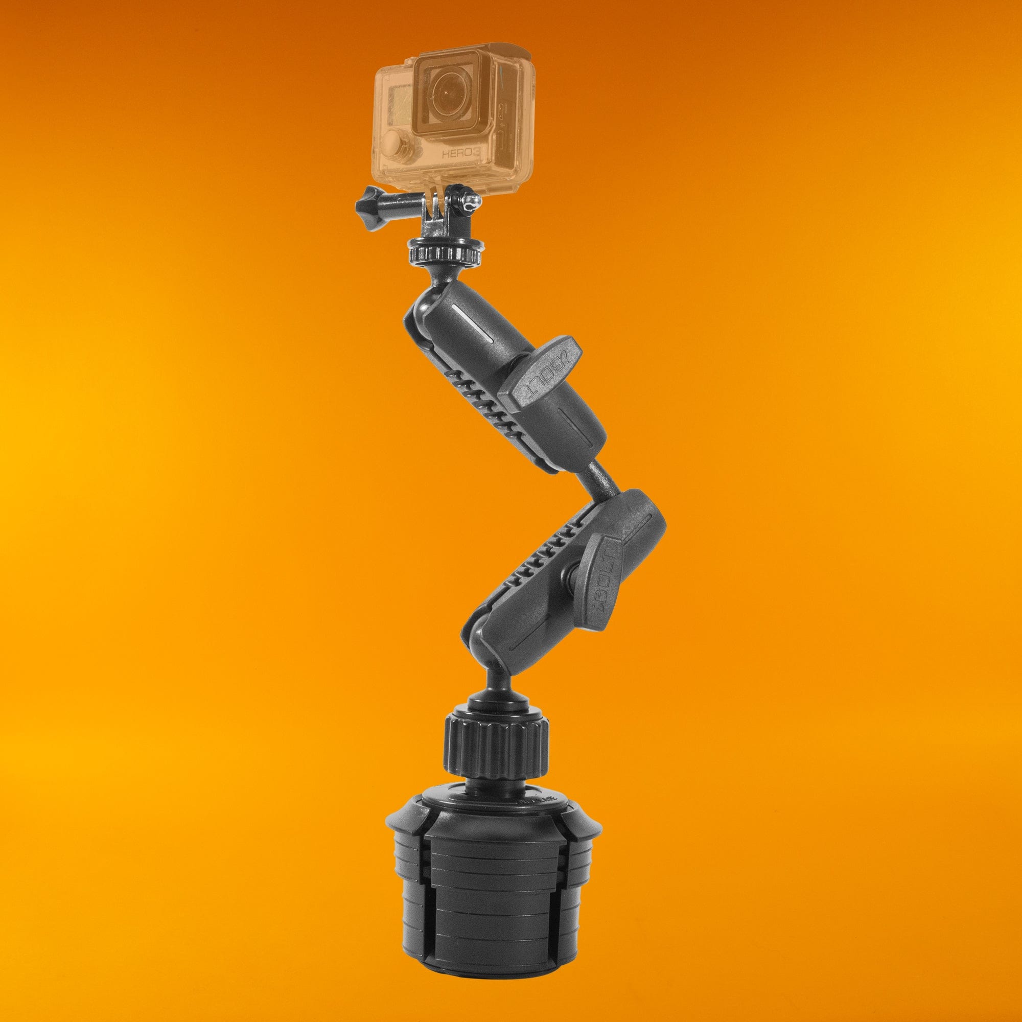 iBOLT Action Camera / ¼ inch 20 Dual BizMount Cup Holder Mount