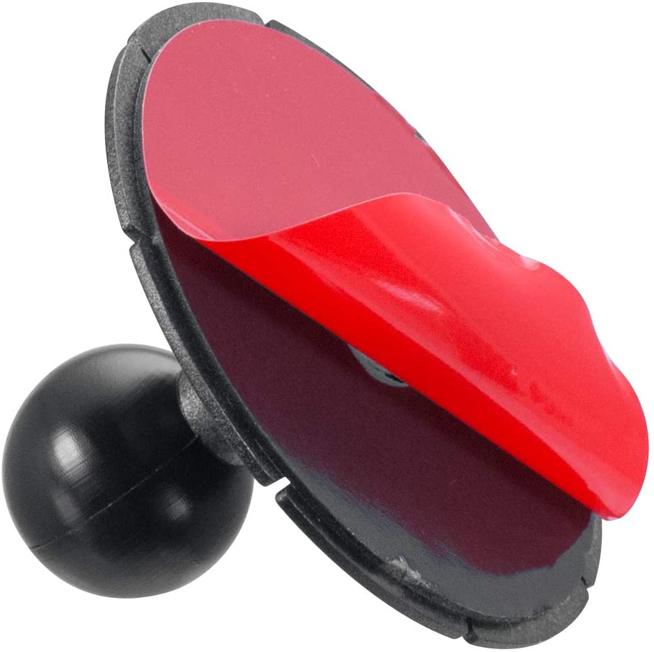 iBOLT 17mm Dual Ball to Strong VHB Adhesive Mount Base compatible w/ Garmin GPS and iBOLT Phone Holders