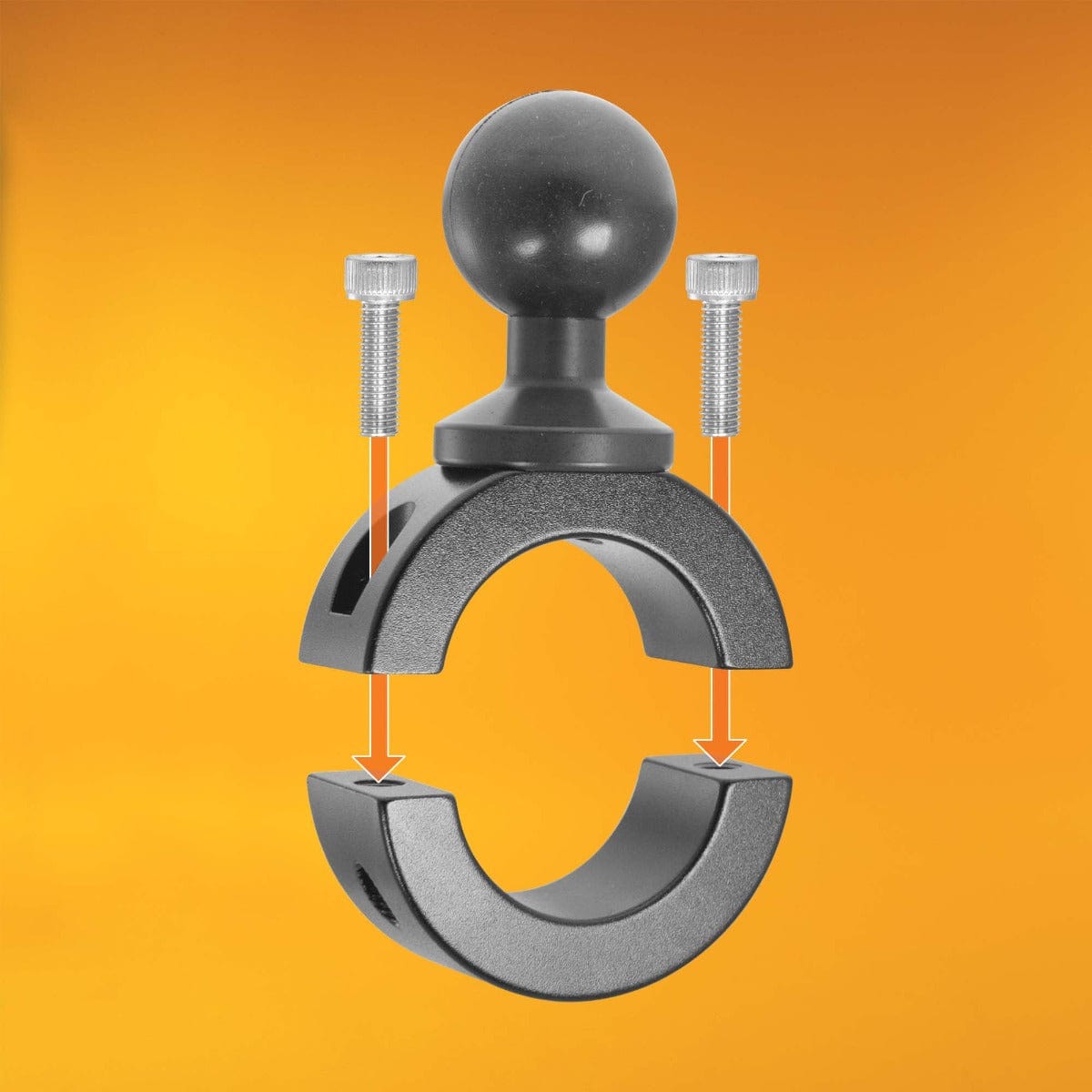 iBOLT™ 1 inch / 25mm Aluminum Motorcycle / Bicycle Handlebar, Pole, Post mount