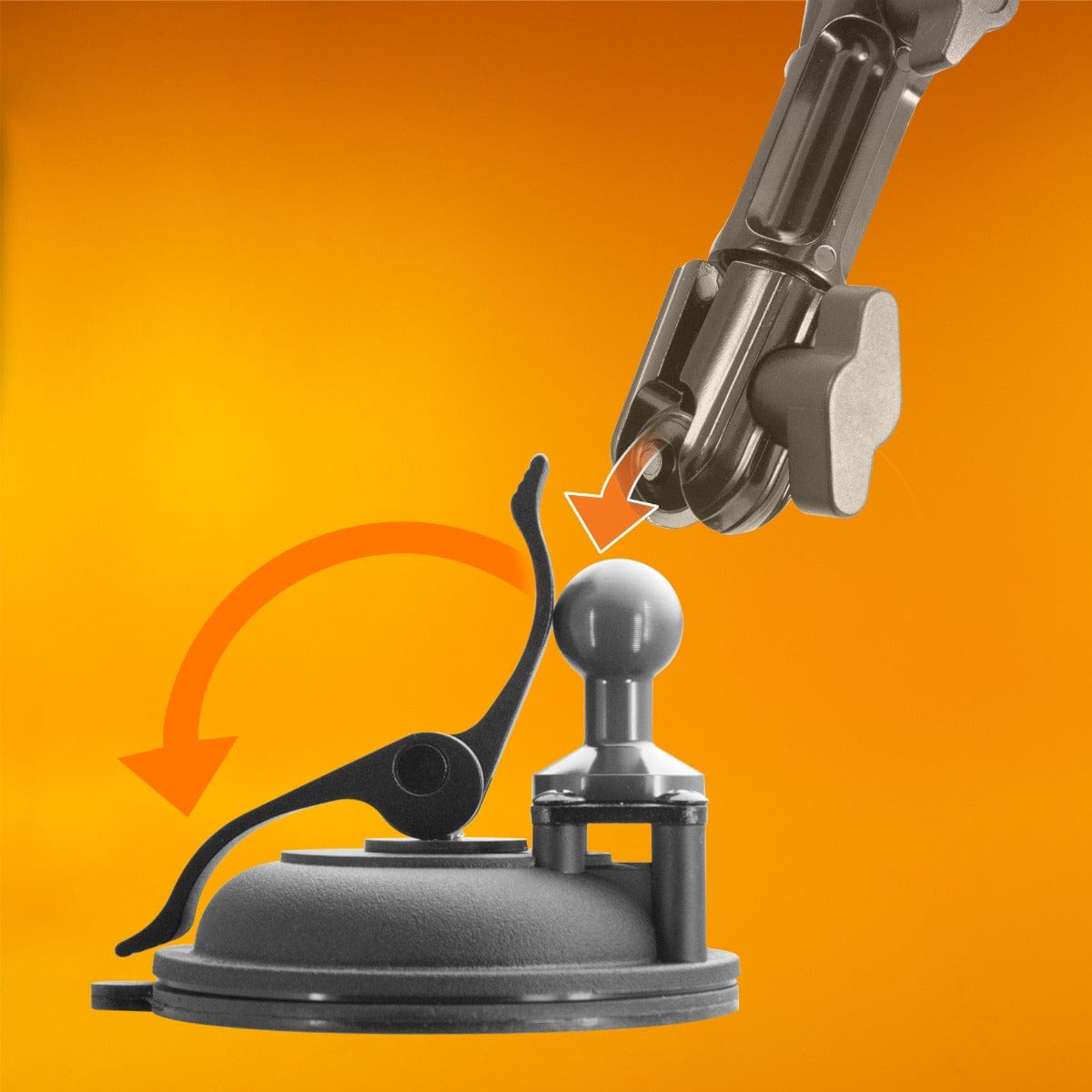 iBOLT™ 20mm Metal Ball Suction Cup Base