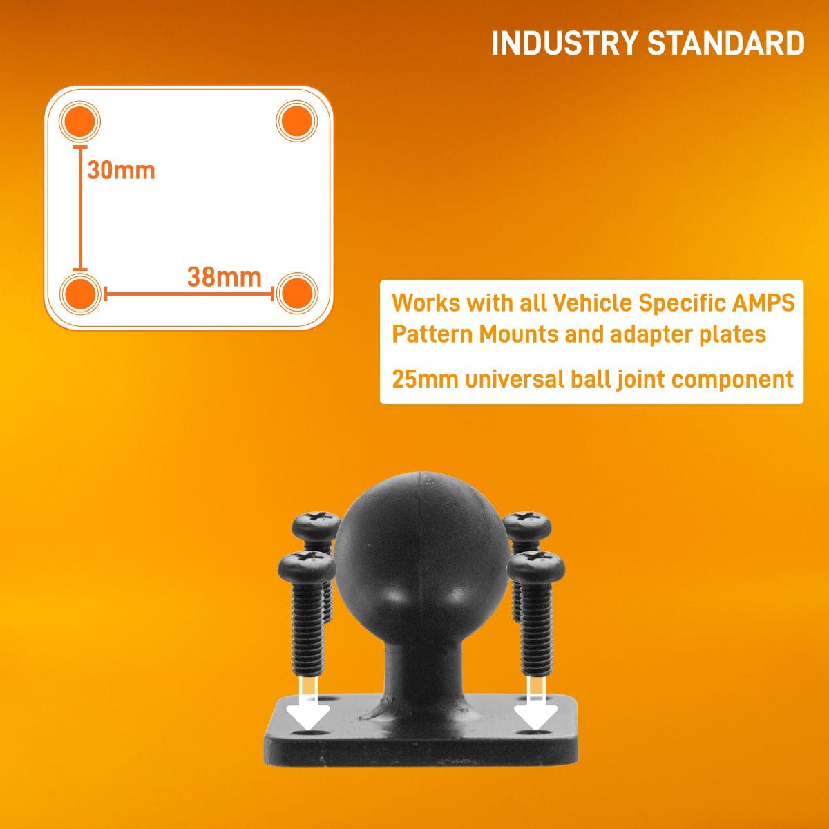 iBOLT VESA 75x75 mm/ 100x100 mm Monitor Pillar Mount