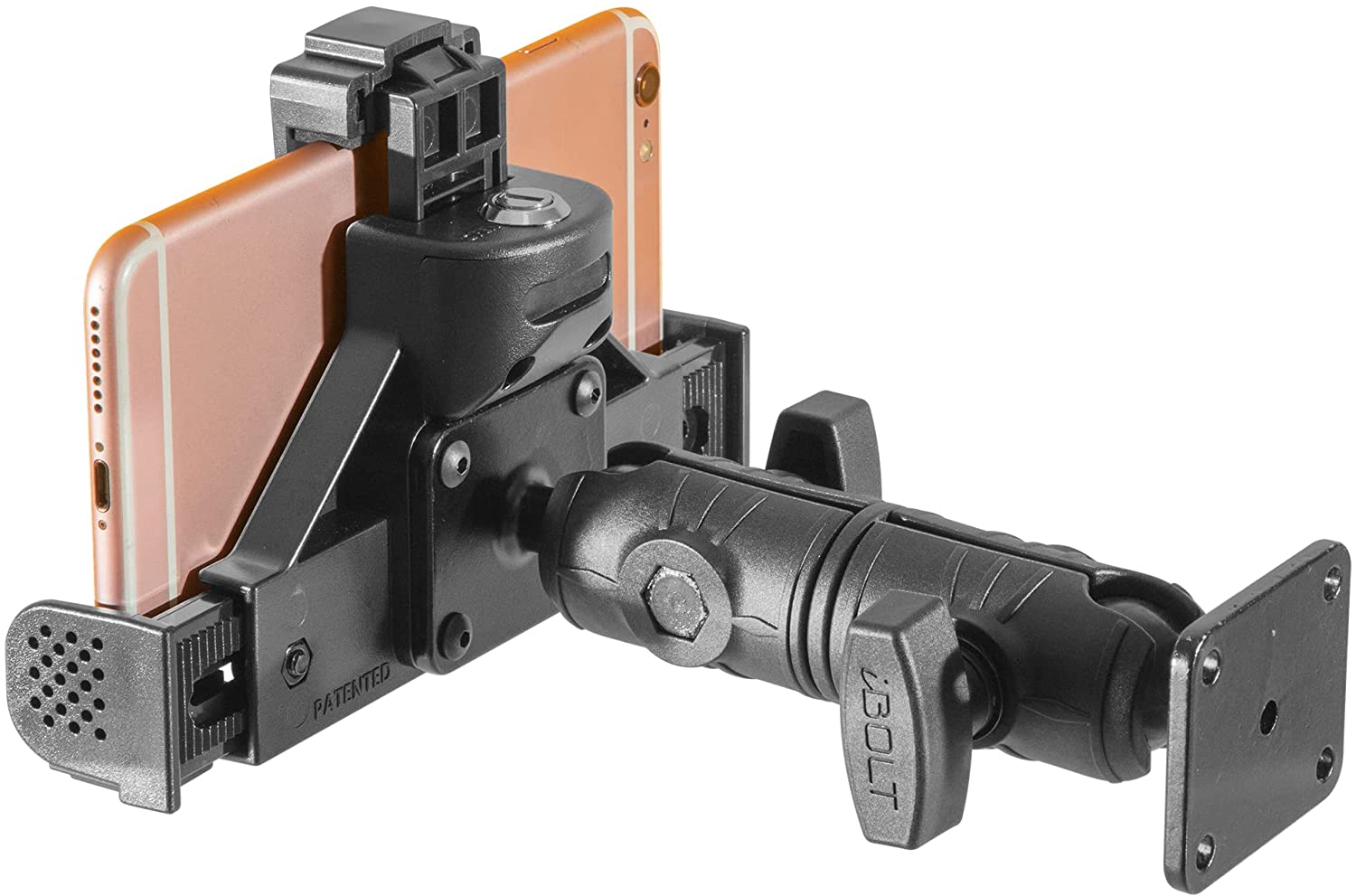 iBOLT Phone Dock’n Lock IncrediBOLT™ AMPS w/ 4.25” Arm Locking Drill Base Mount for Smartphones
