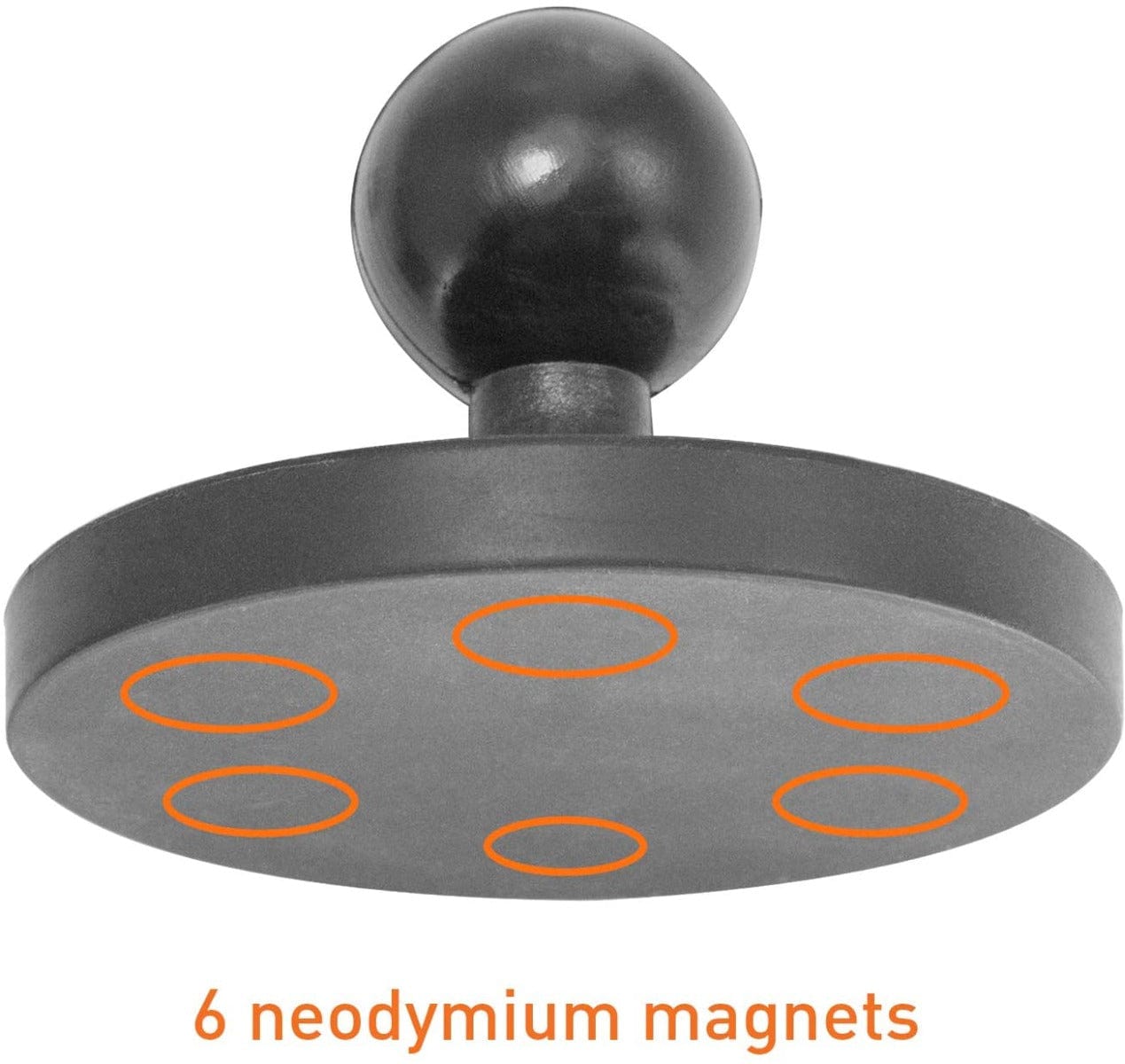 iBOLT 88mm Diameter Magnetic Mount w/ 1 / 4 20 Camera Screw and GoPro Adapter