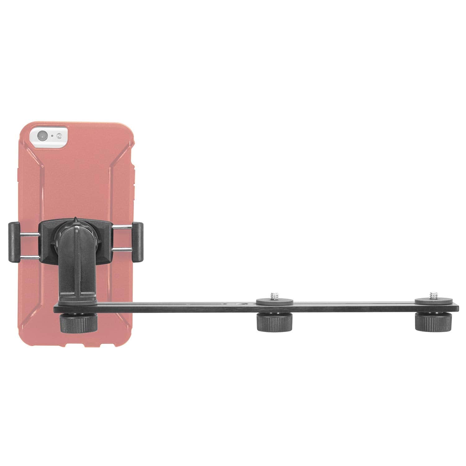 iBOLT Mounts 3 Camera Slide Bar with Phone Holder - 10 inch
