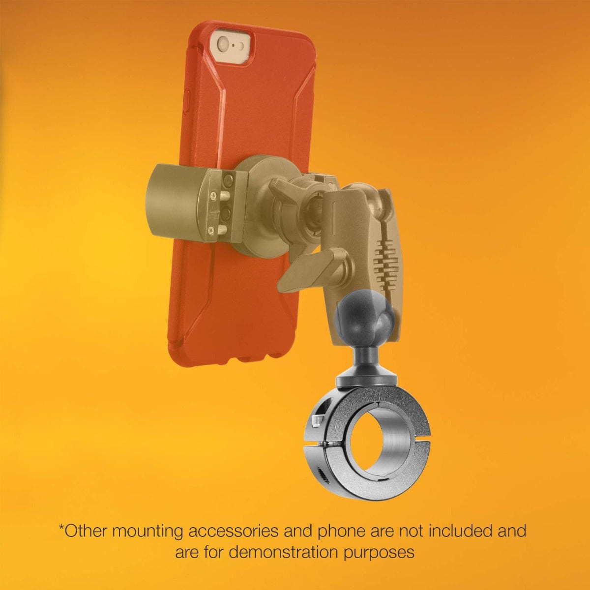 iBOLT Mounts iBOLT™ 1 inch / 25mm Aluminum Motorcycle / Bicycle Handlebar, Pole, Post mount