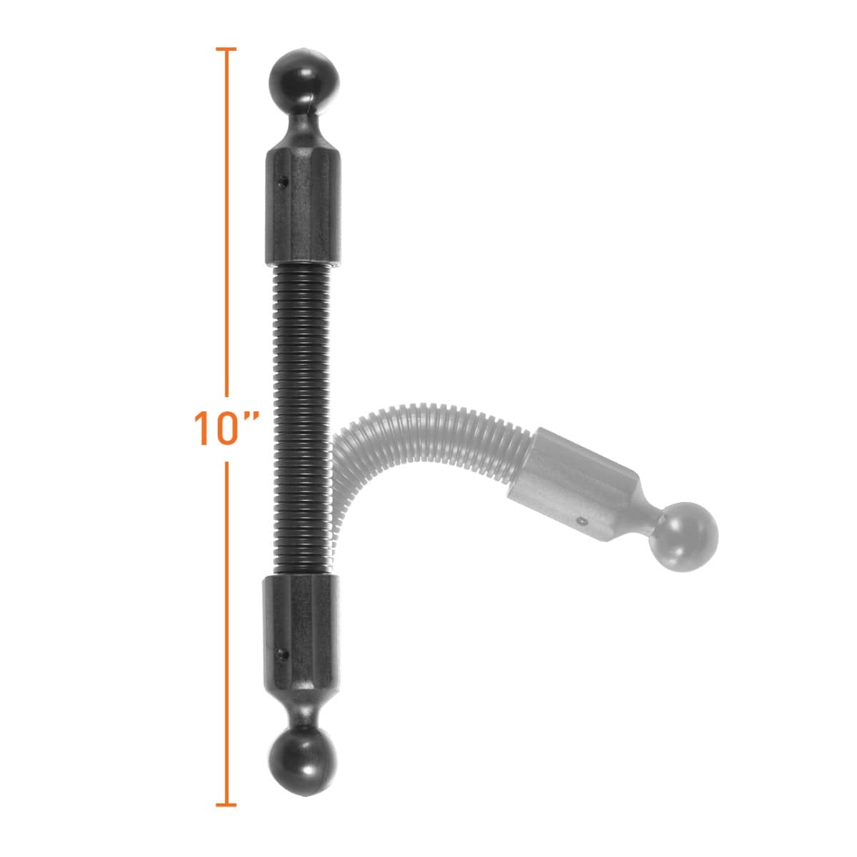 iBOLT Mounts iBOLT™ (10 inch) 25mm / 1 inch to 25mm / 1 inch Flexible Extension Ball Adapter