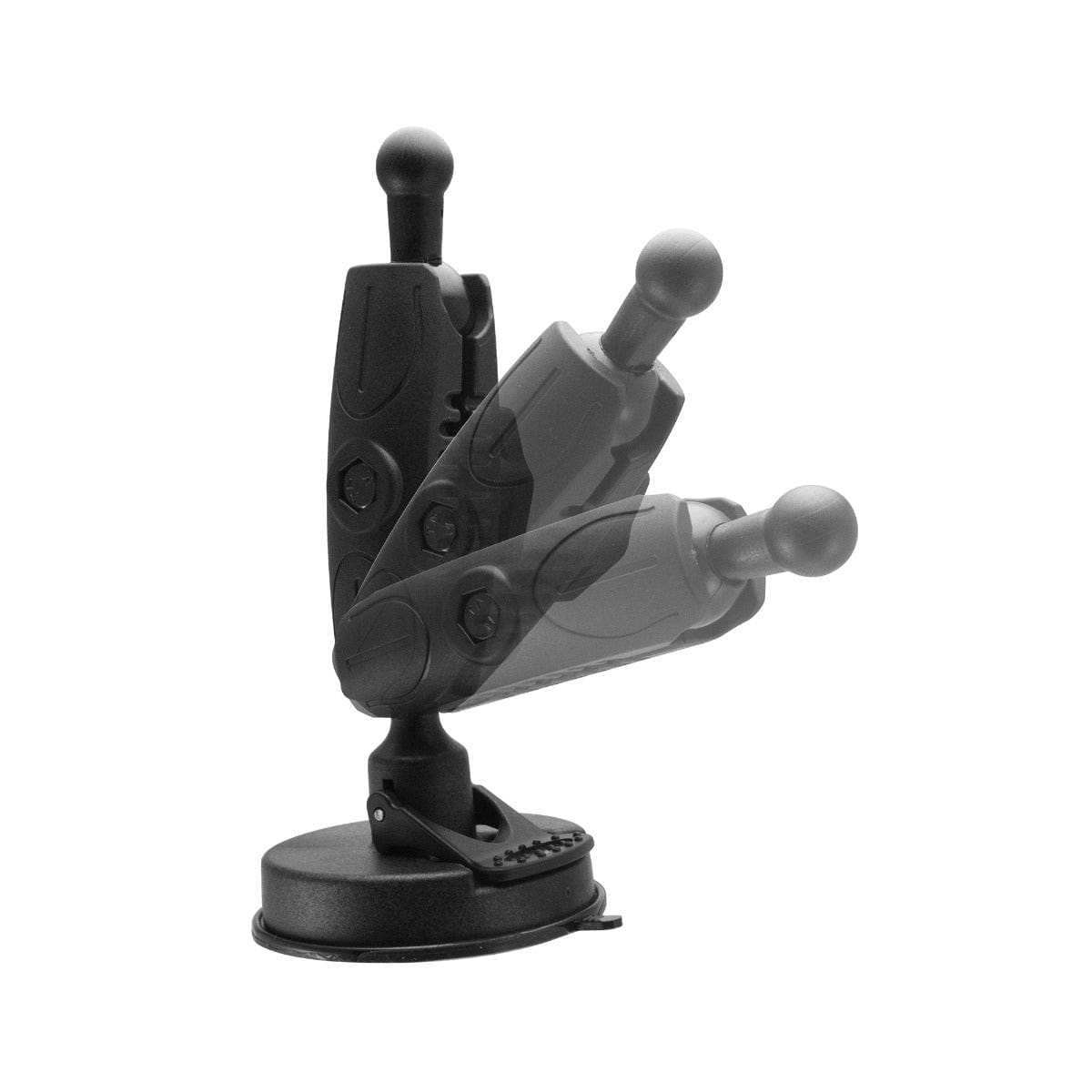 iBOLT Mounts iBOLT 17mm Dual Ball to “Sticky” Suction Cup Mount Base compatible w/ Garmin GPS and iBOLT Phone Holders