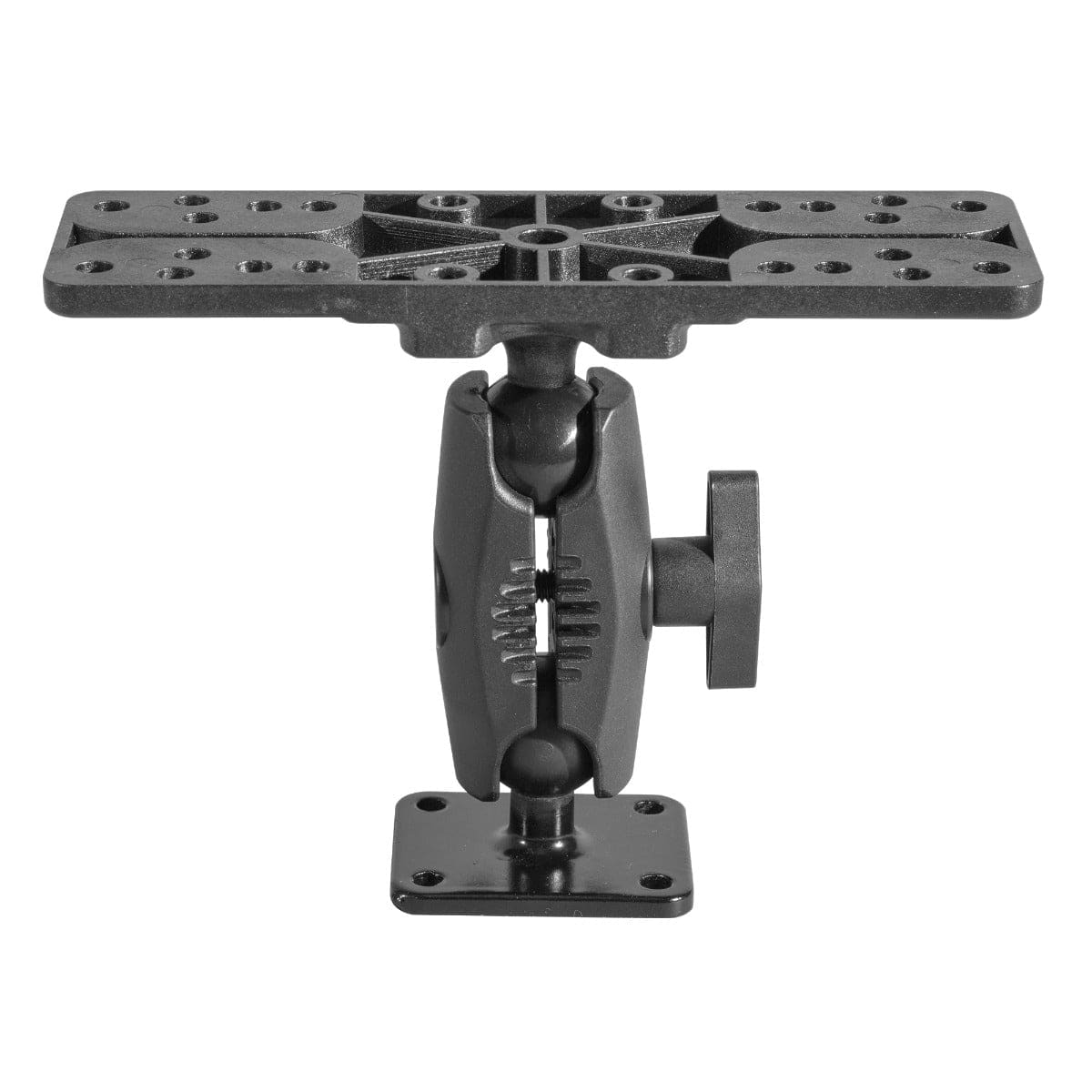 iBOLT Mounts iBOLT™ 25mm / 1 inch Composite Universal Marine Fish Finder to Metal AMPS 2.75 Dual Ball Mount