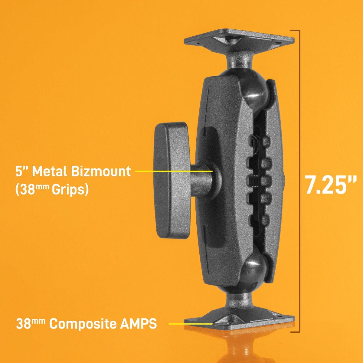 iBOLT Mounts iBOLT™ 38mm / 1.5 inch Composite Rectangular AMPS Pattern Drill Base Mount