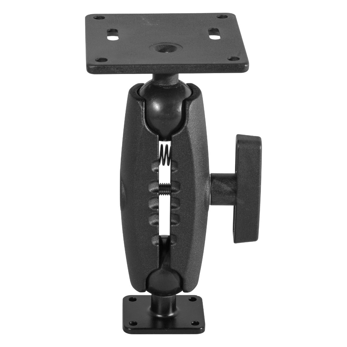 iBOLT Mounts iBOLT™ 38mm / 1.5 inch Metal AMPS to VESA 75 x 75 Dual Ball Mount for Monitors, displays, or tv’s