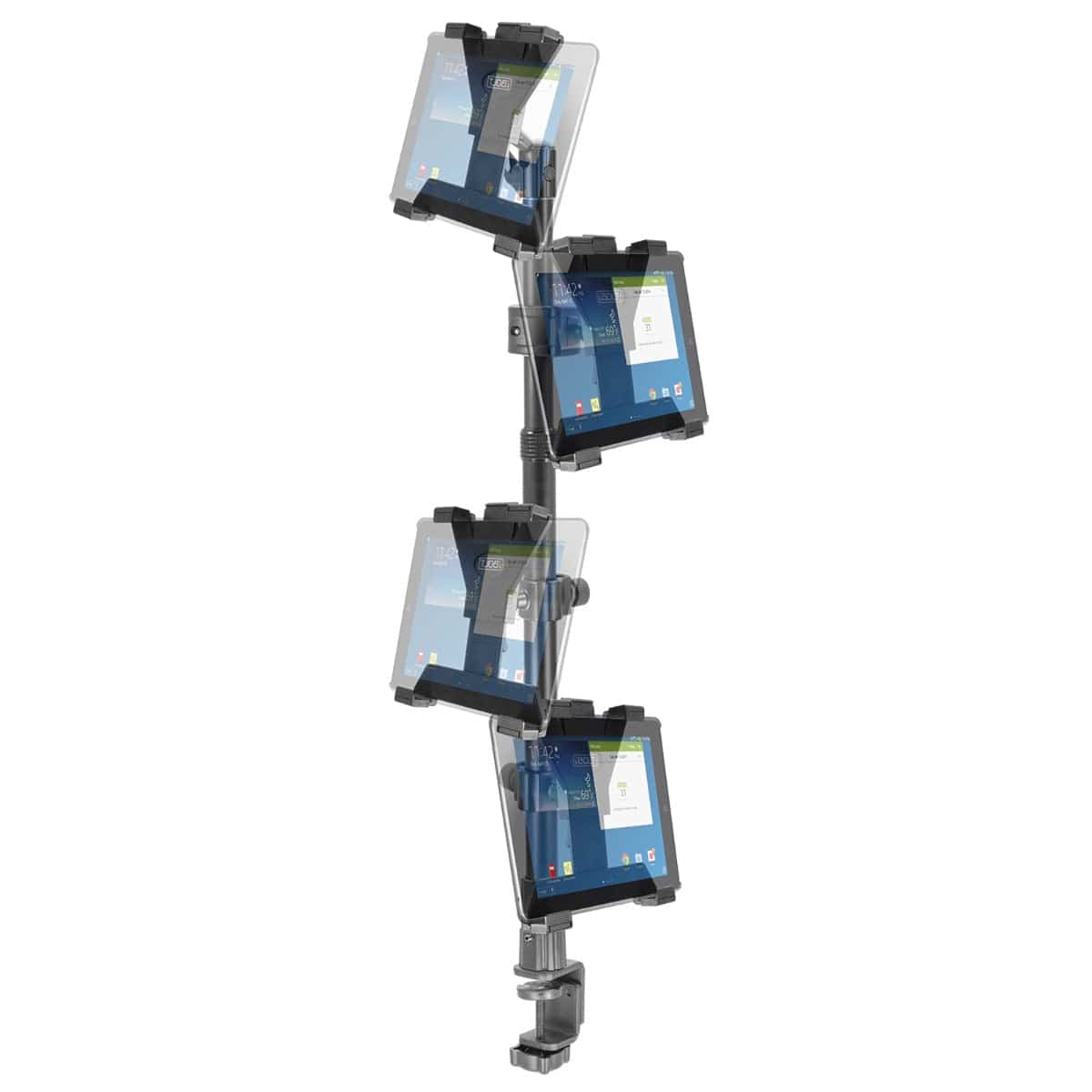 iBOLT Mounts iBOLT Tablet Tower- TabDock™ POS Clamp Mount - with 4 Tablet Holders