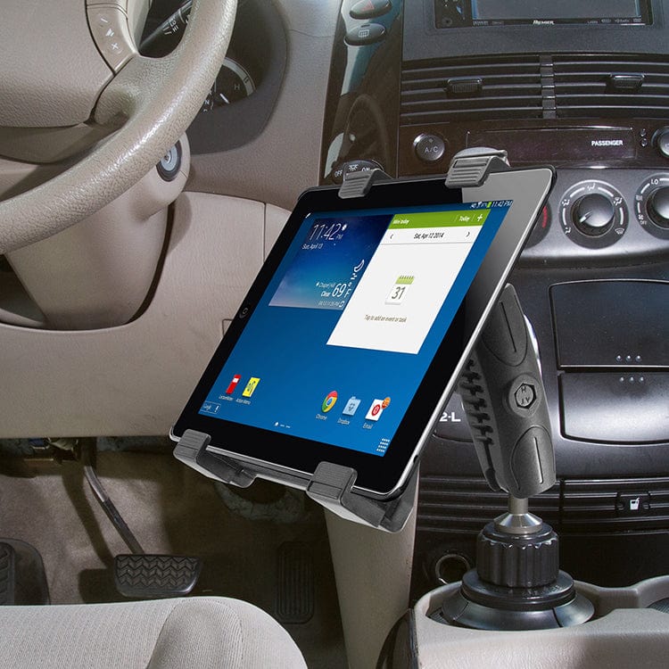 iBOLT Mounts TabDock™ Bizmount™ Console- Heavy Duty Cup Holder Mount for Tablets