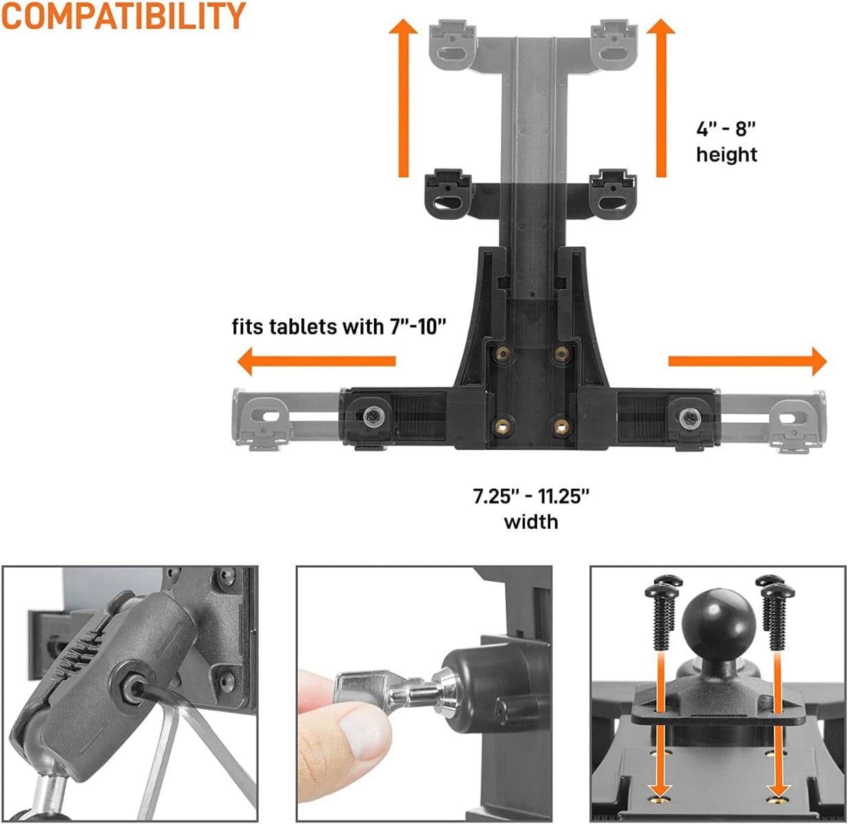 iBOLT Dock’n Lock Bizmount™- Forklift Locking Tablet Mount