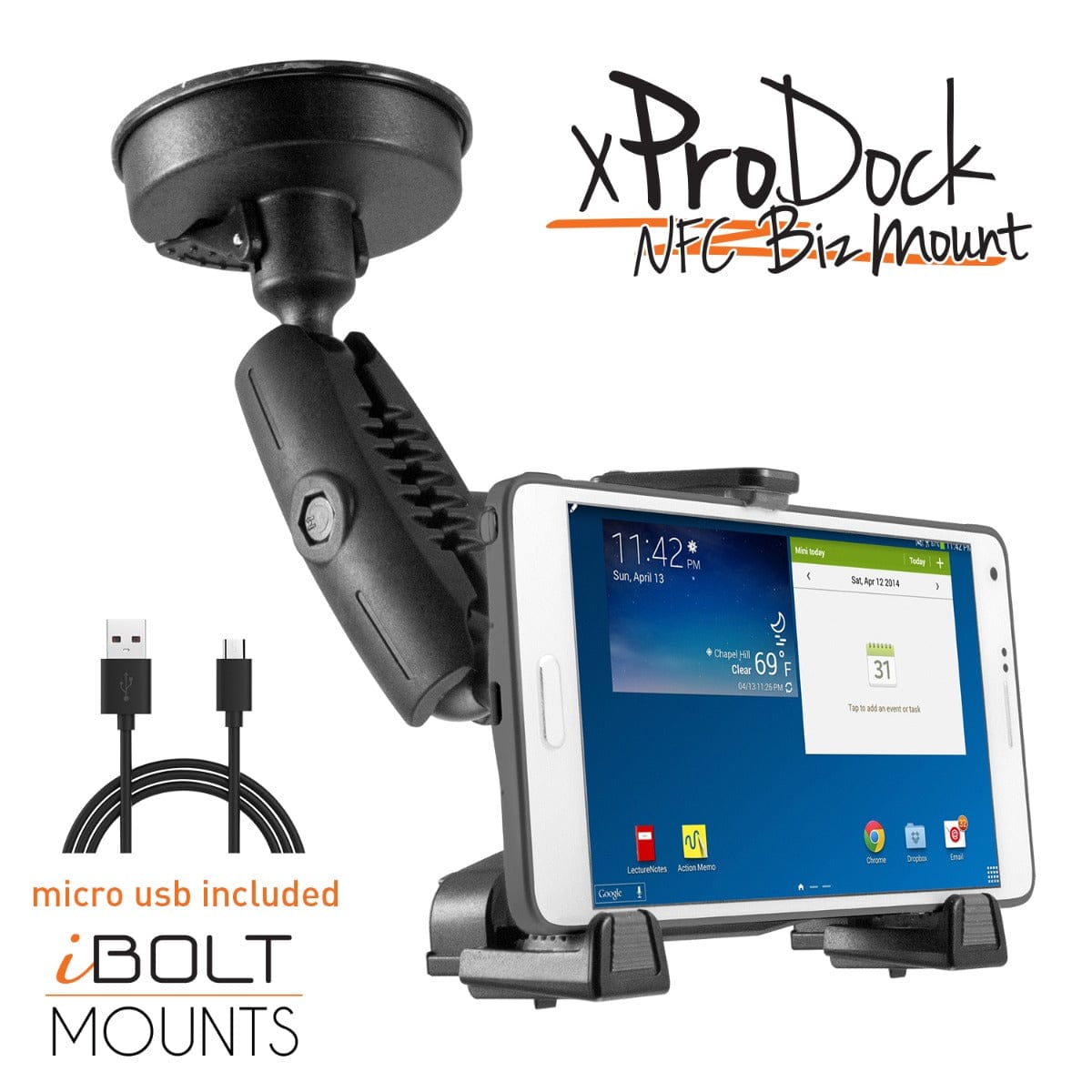 iBOLT™ xProDock™ NFC BizMount™ Suction Cup