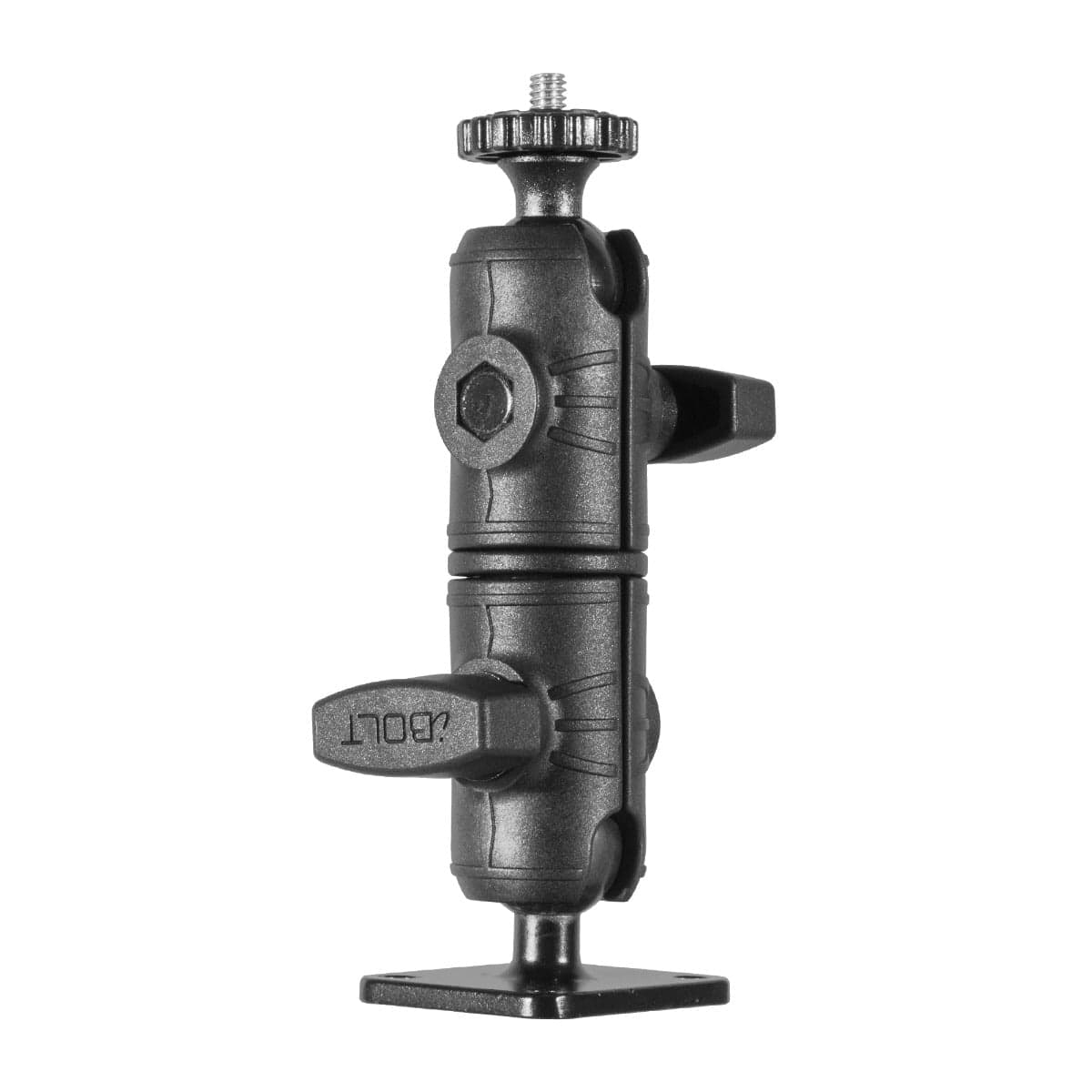 iBOLT ¼ 20” Camera Screw IncrediBOLT™ AMPS w/ 4.25” Double Socket Arm- Drill Base Mount