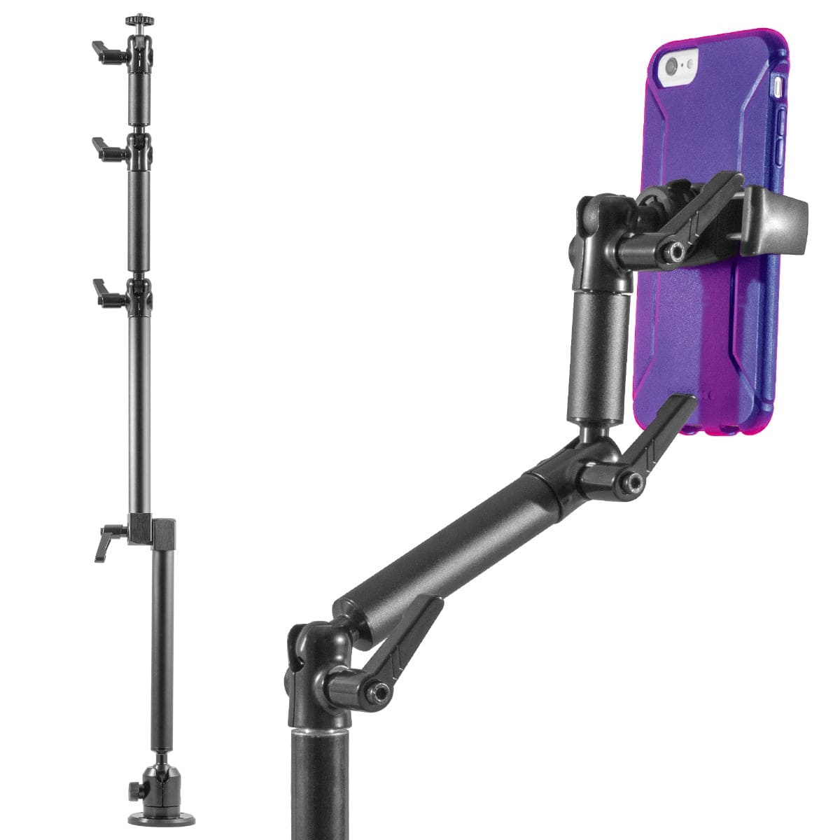 iBOLT Stream-Cast Overhead Ceiling / Wall-Metal Multi-Angle Drill Base Mount for DSLR Cameras, Smartphones, Mini projectors