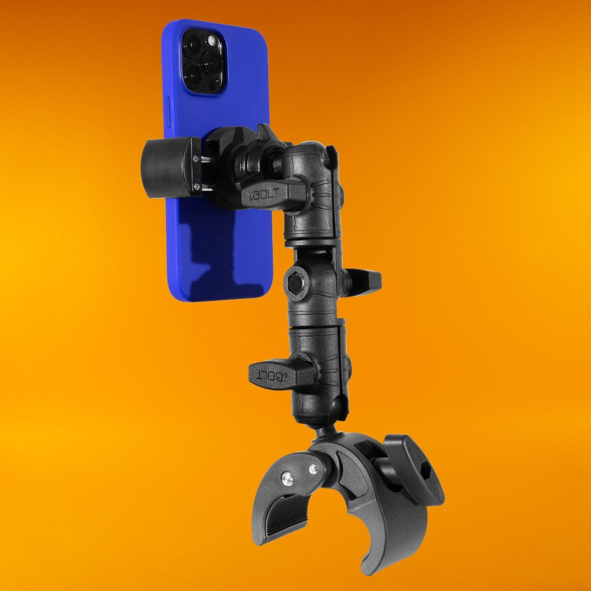 iBOLT Moto-Vise™ IncrediBOLT™ 360 Heavy Duty Phone Clamp / Handlebar / Rail Mount