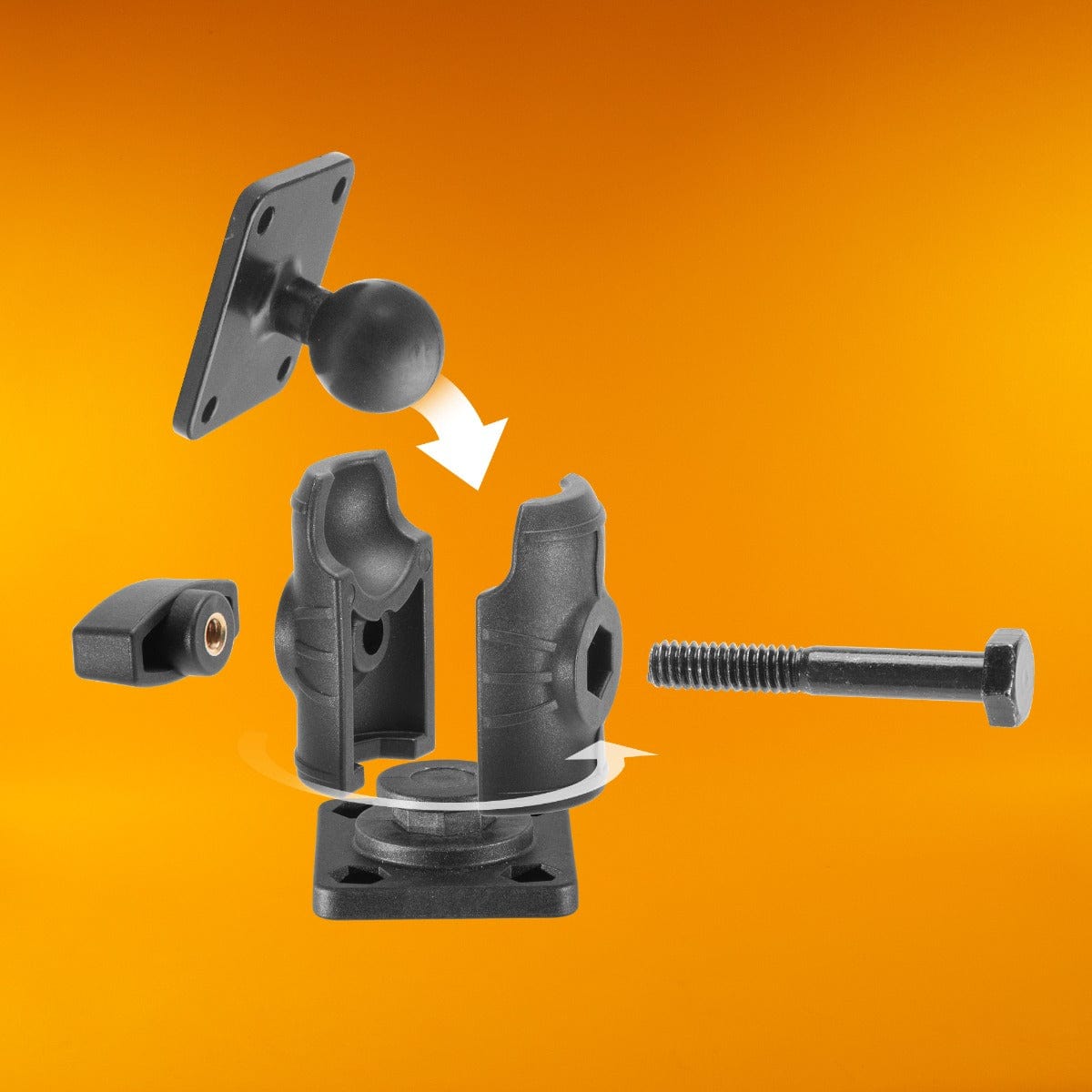 iBOLT Phone Dock'n Lock 2" IncrediBOLT™ AMPS Drill Base Mount