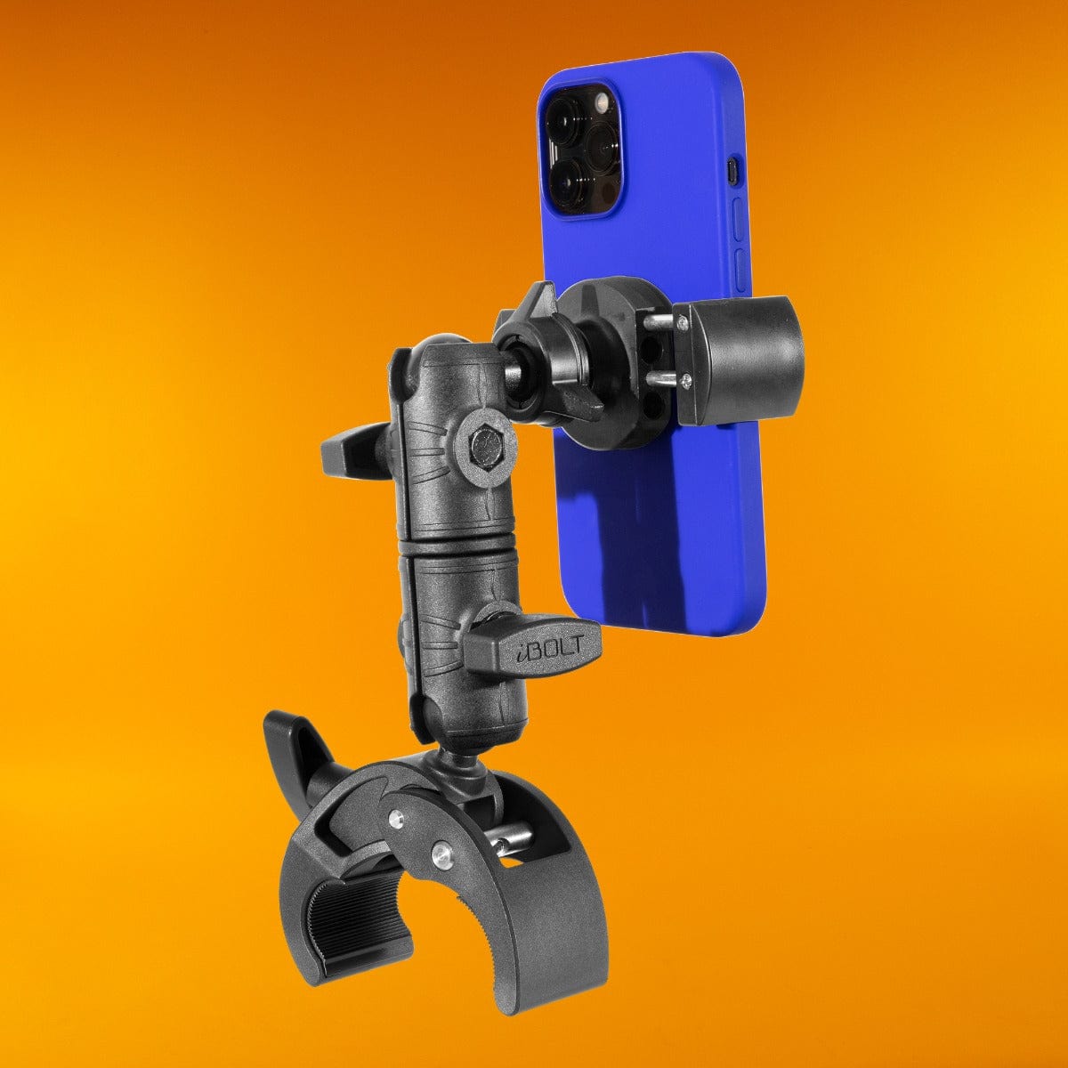 iBOLT Moto-Vise™ IncrediBOLT™ Heavy Duty Phone Clamp / Handlebar / Rail Mount