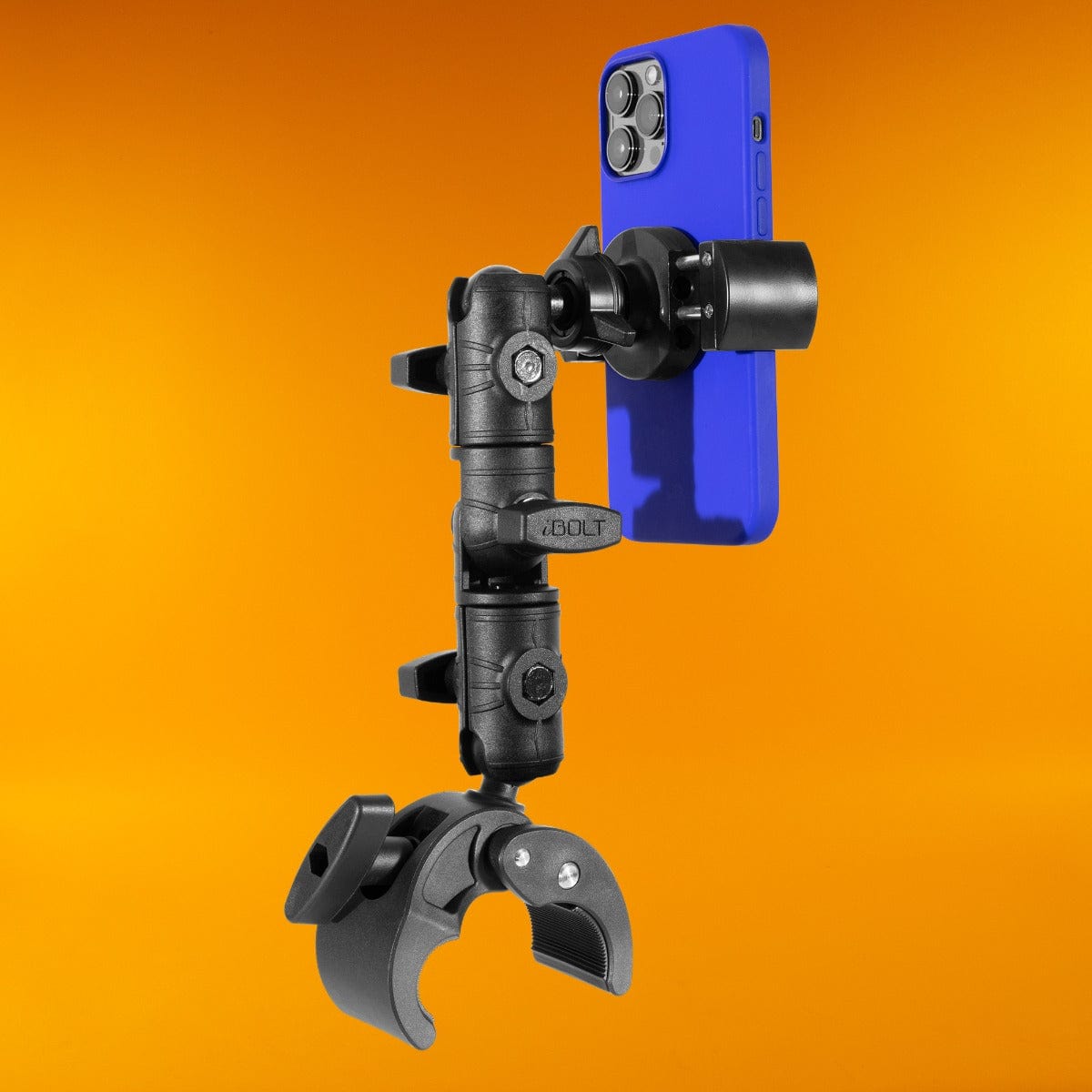 iBOLT Moto-Vise™ IncrediBOLT™ 360 Heavy Duty Phone Clamp / Handlebar / Rail Mount