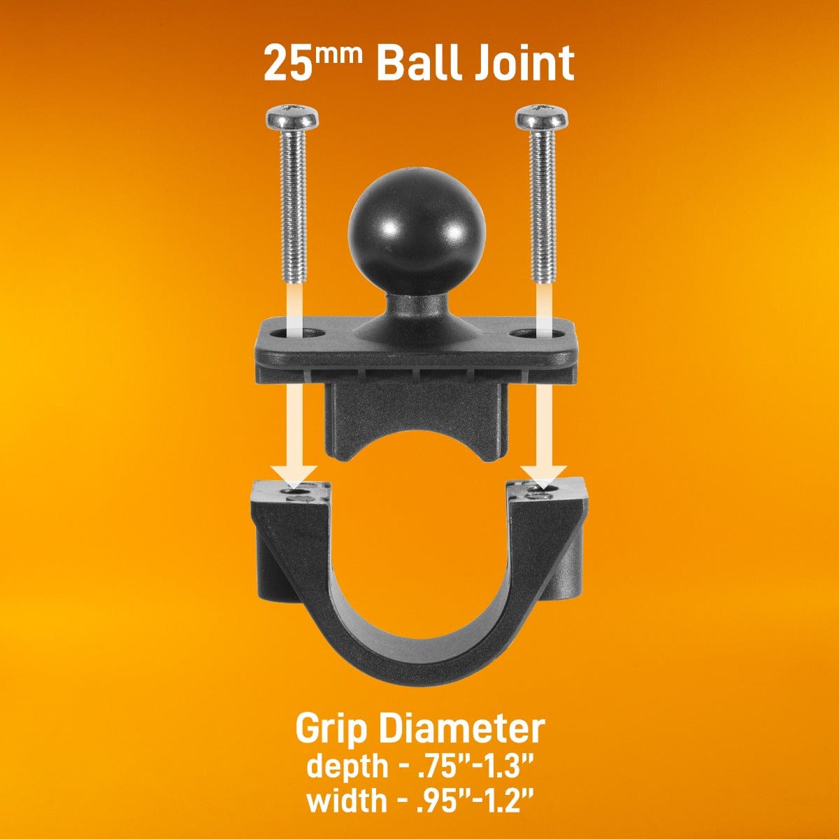 iBOLT Universal Marine Fish Finder Dual Arm Handlebar/ Rail Mount