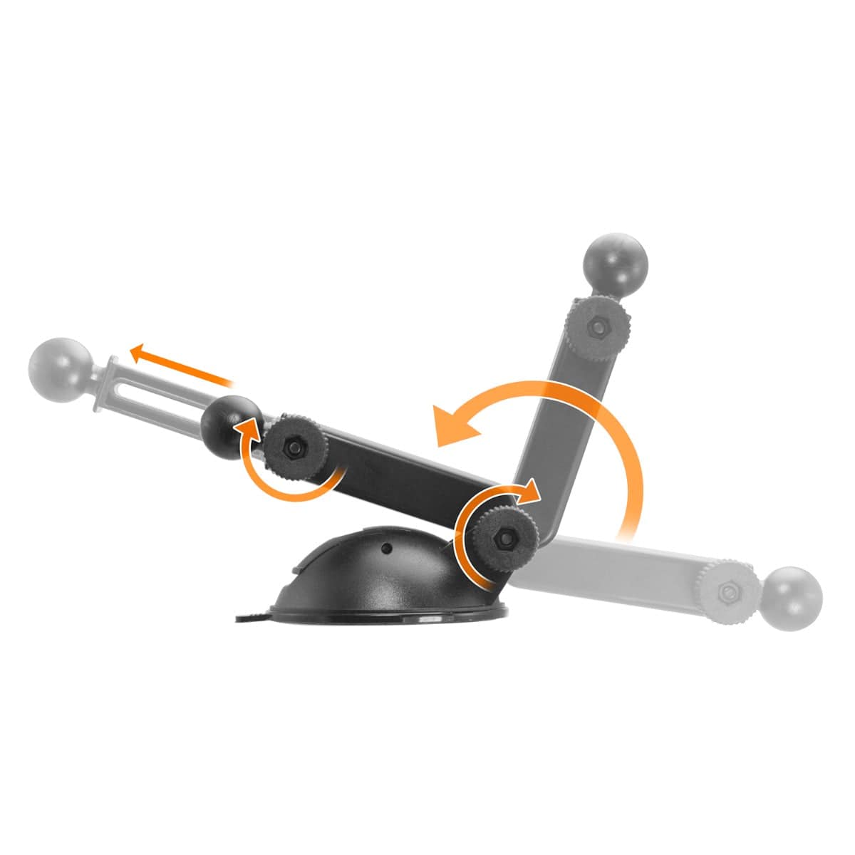 iBOLT™ TabDock™ Suction Cup Extender -Holder /Mount for Your Windshield , Dashboard , or Desk