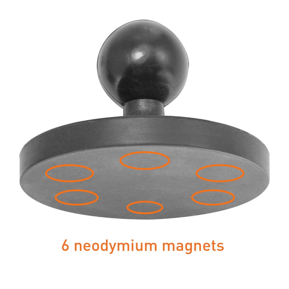 iBOLT Moto-Vise™ Bizmount™ 88mm Diameter Magnetic Mount Bizmount™ w/ 1 / 4 20 Camera Screw
