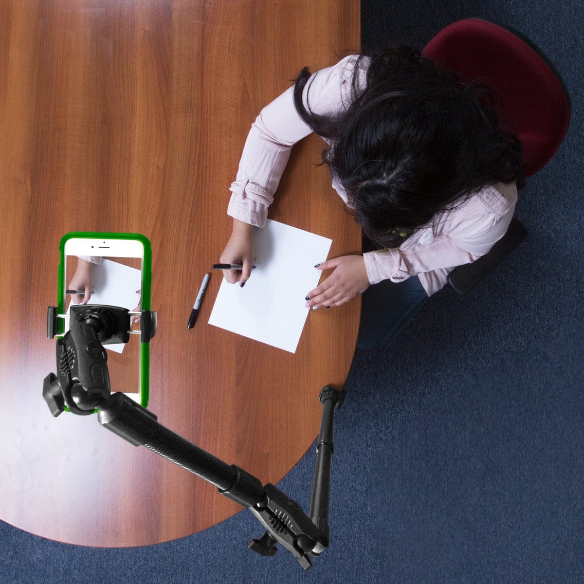 Stream-Cast Clamp Bendable Overhead Phone Mount