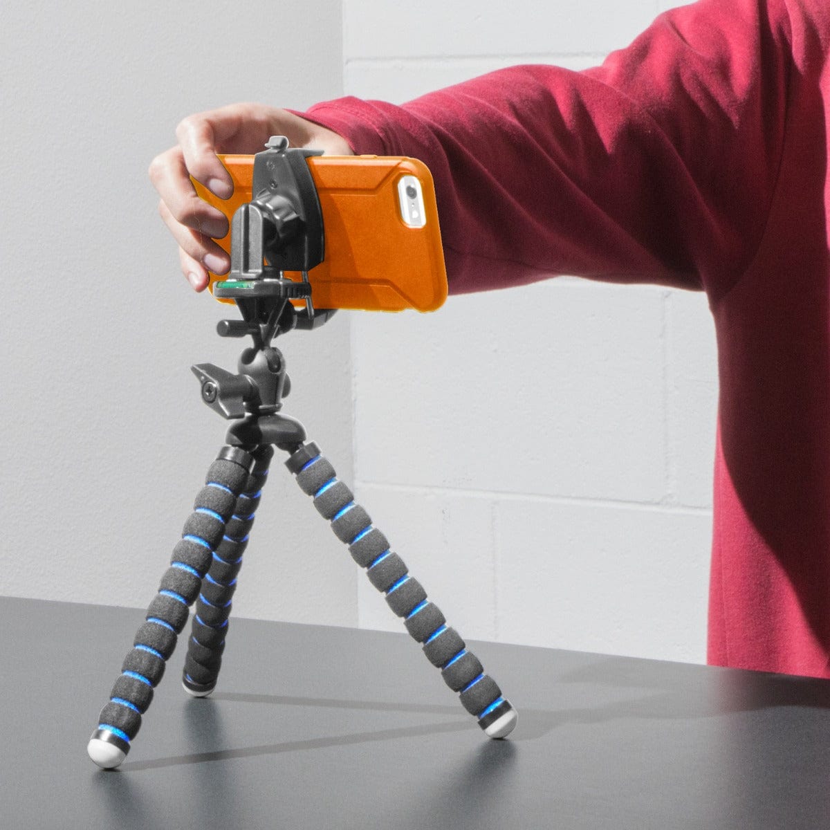 iBOLT Tripod miniPro XL Flexible 3-in-1 :11 inch Tripod for Smartphones, Cameras, and GoPros
