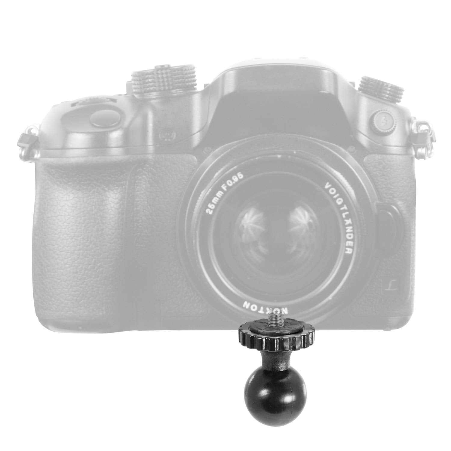 iBOLT™ 25mm/ 1 inch Ball to ¼ 20 Camera Screw Mount Adapter