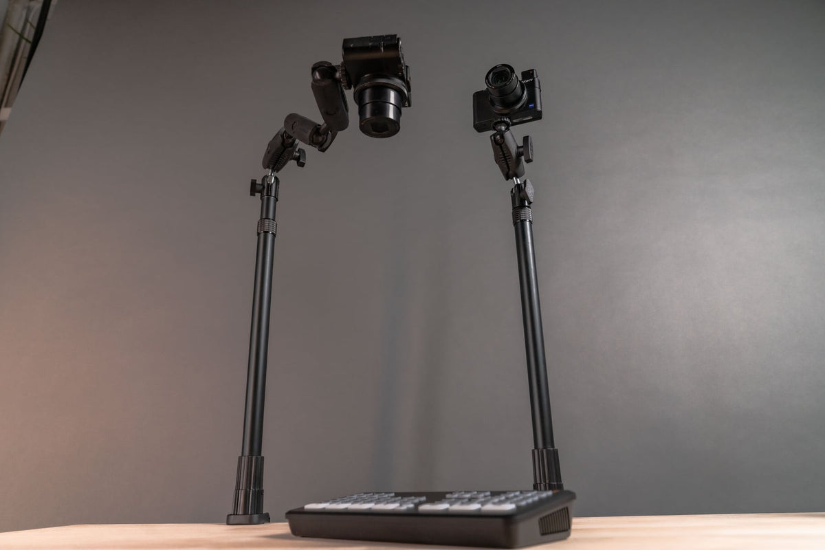 iBOLT mounting setup in a content creation workspace
