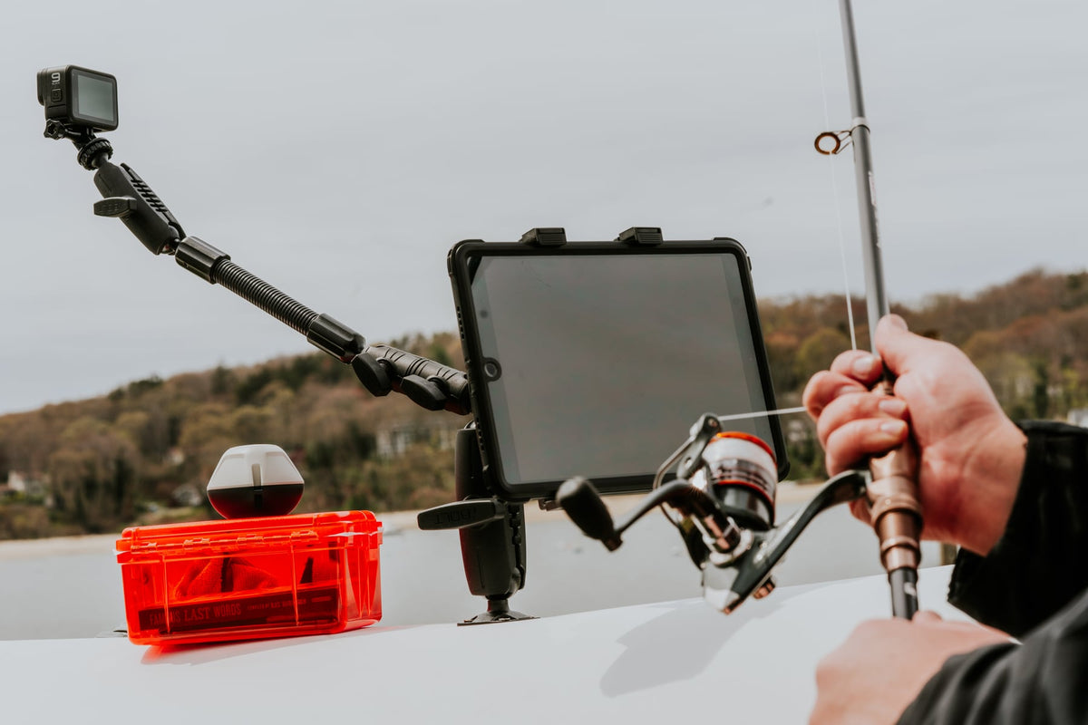 iBOLT mounting setup used in an outdoor boating environment