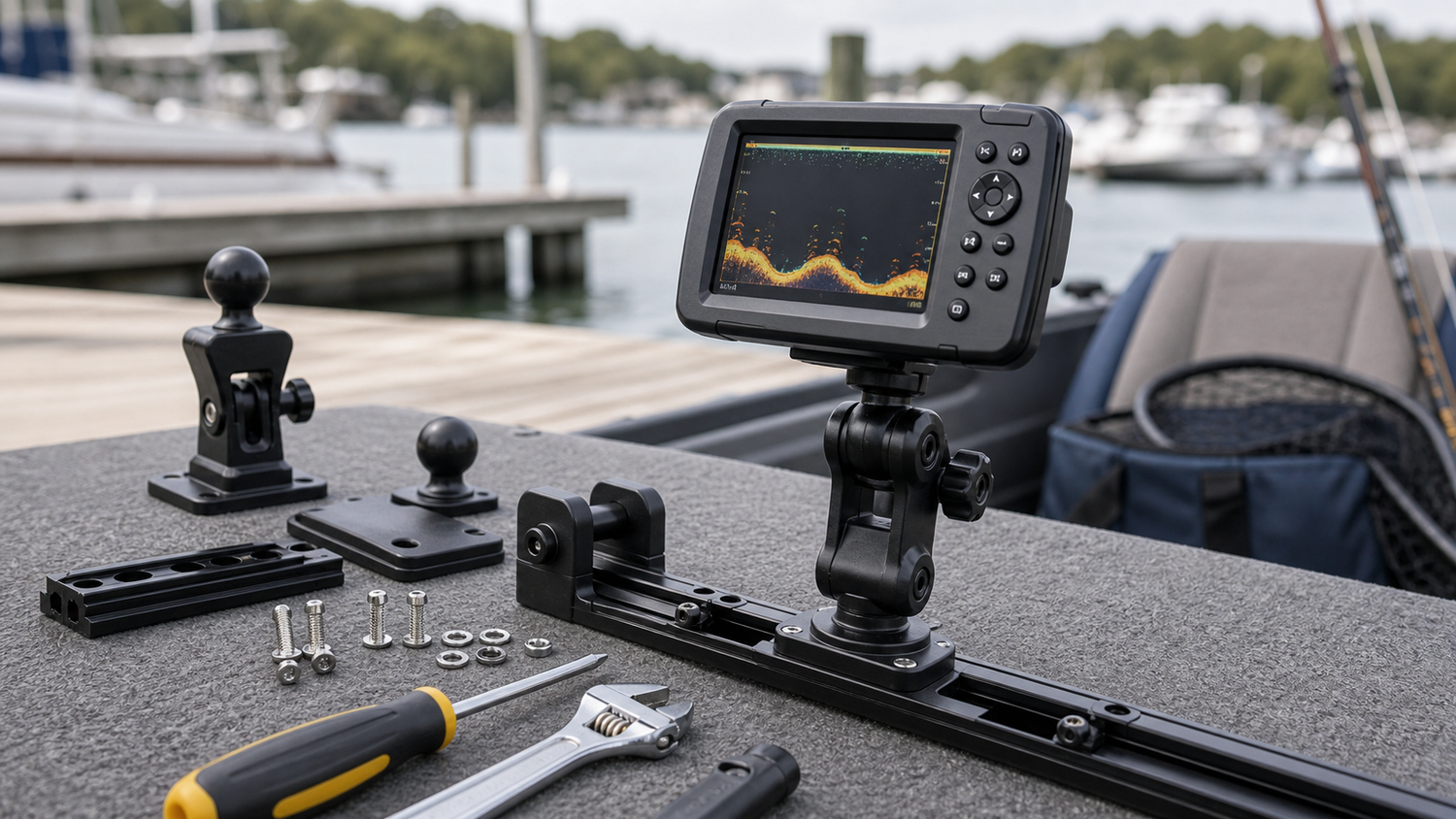 Best Value Fish Finder Mounts Without Cheap Hardware b-roll image