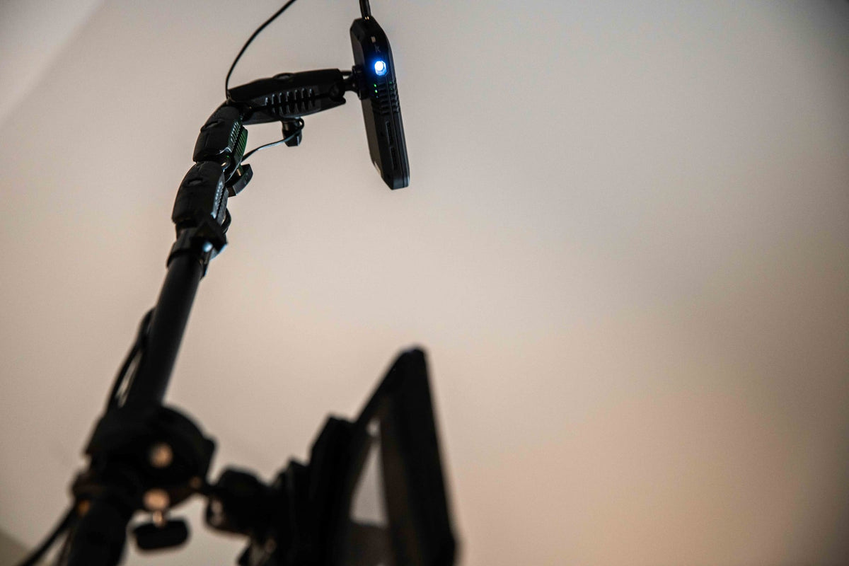 iBOLT device mounting setup in a restaurant workspace